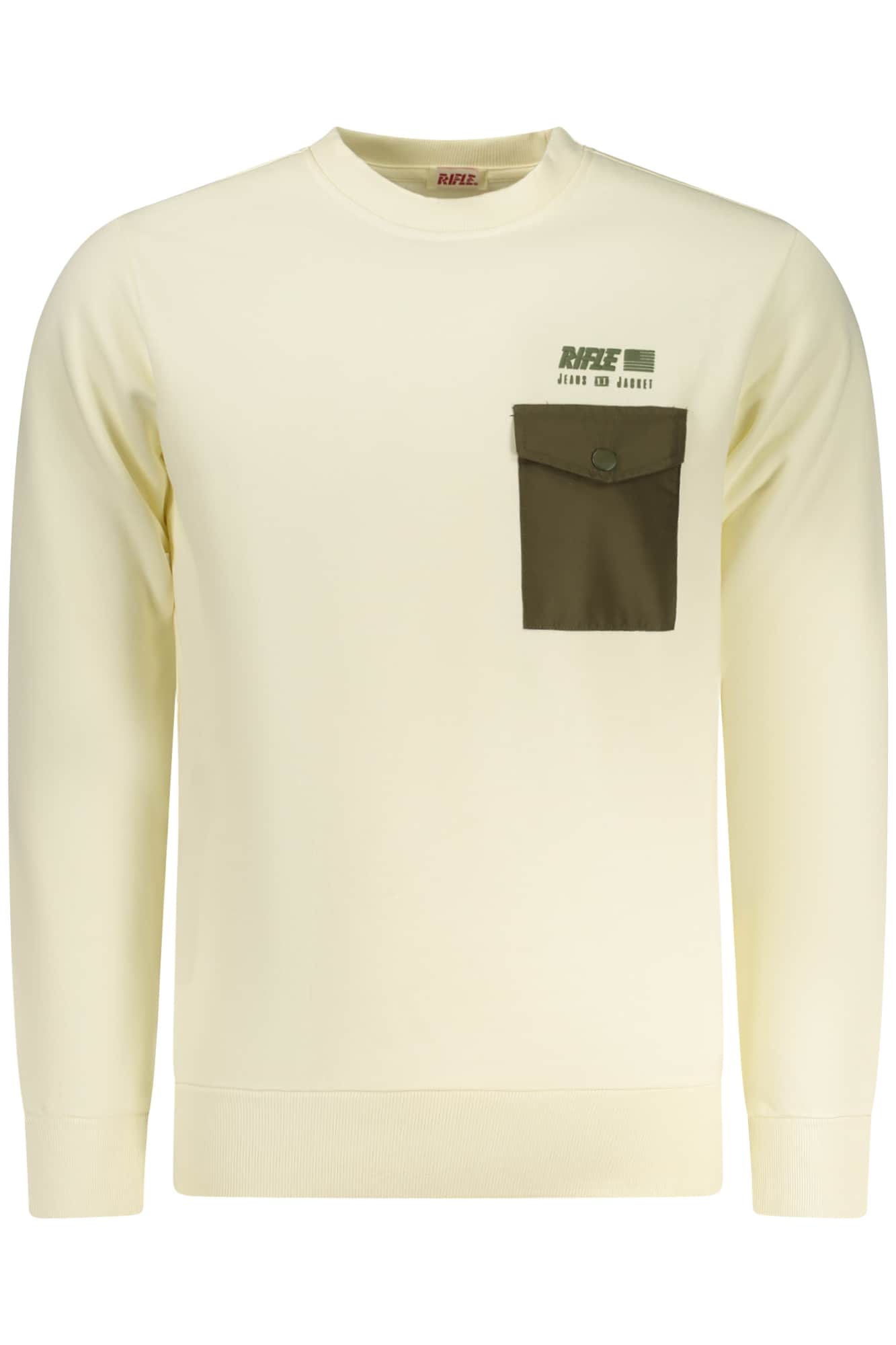 RIFLE MEN'S ZIP-UP SWEATSHIRT WHITE