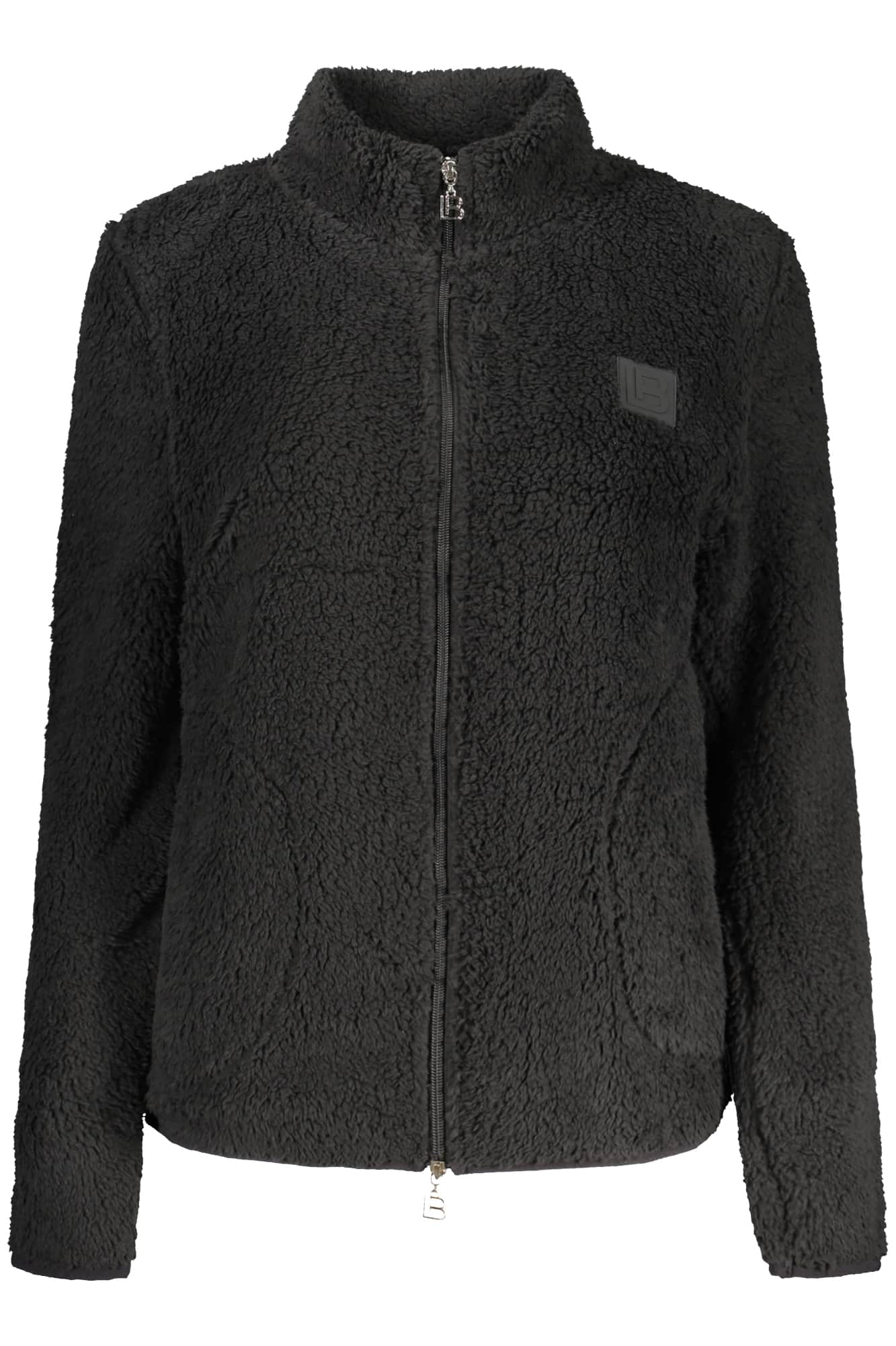 LAURA BIAGIOTTI WOMEN'S BLACK ZIP-UP SWEATSHIRT