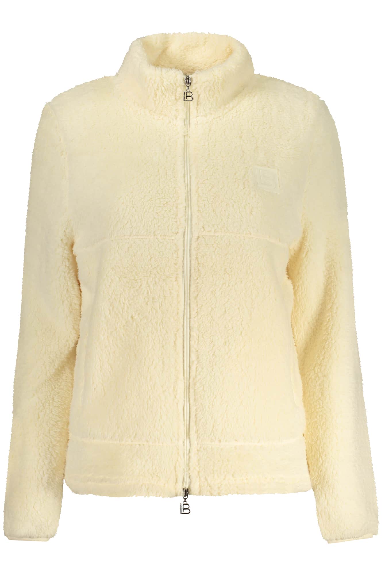 LAURA BIAGIOTTI WOMEN'S BEIGE ZIP-UP SWEATSHIRT