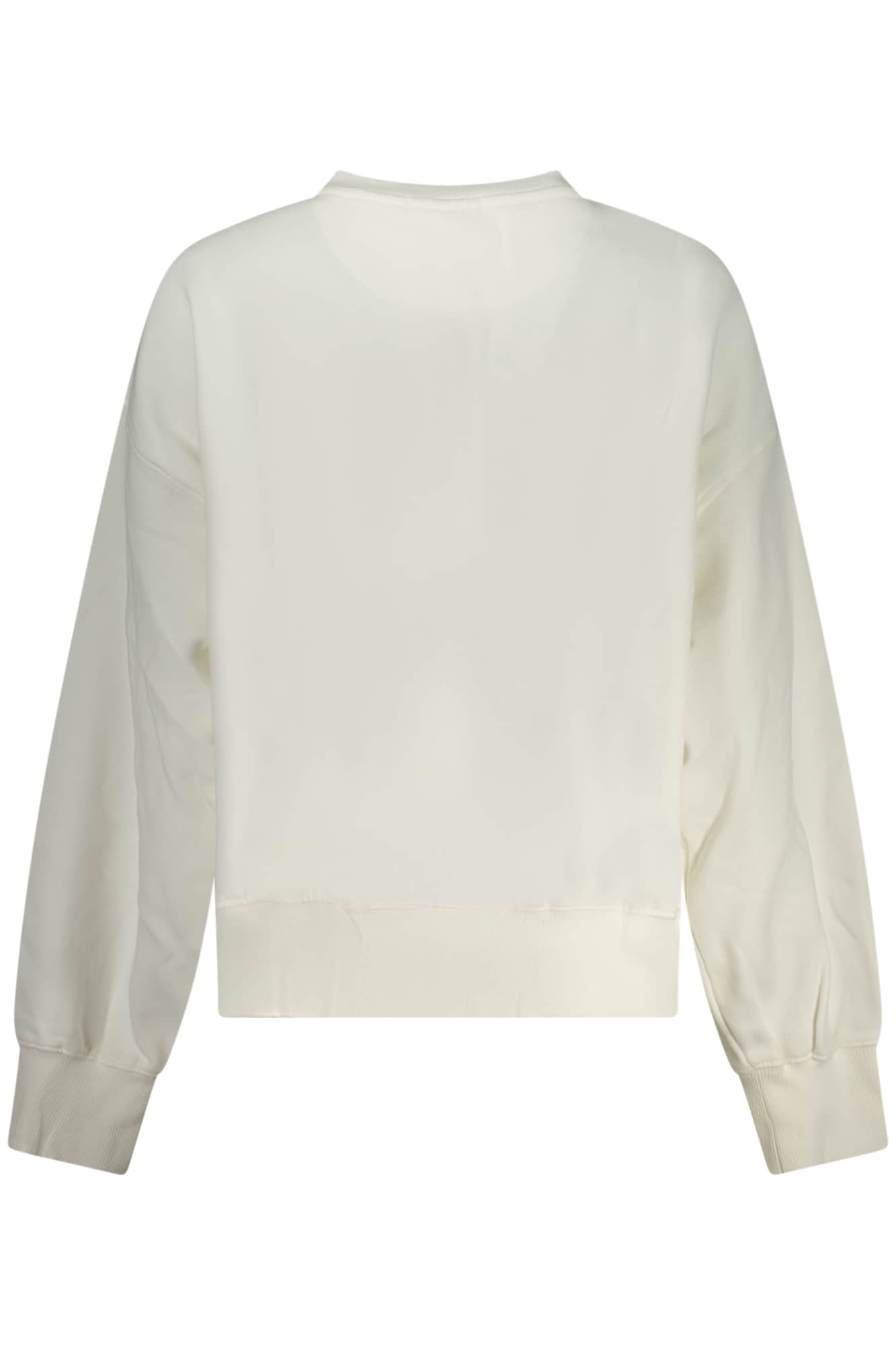 PEPE JEANS WOMEN'S WHITE ZIP-UP SWEATSHIRT