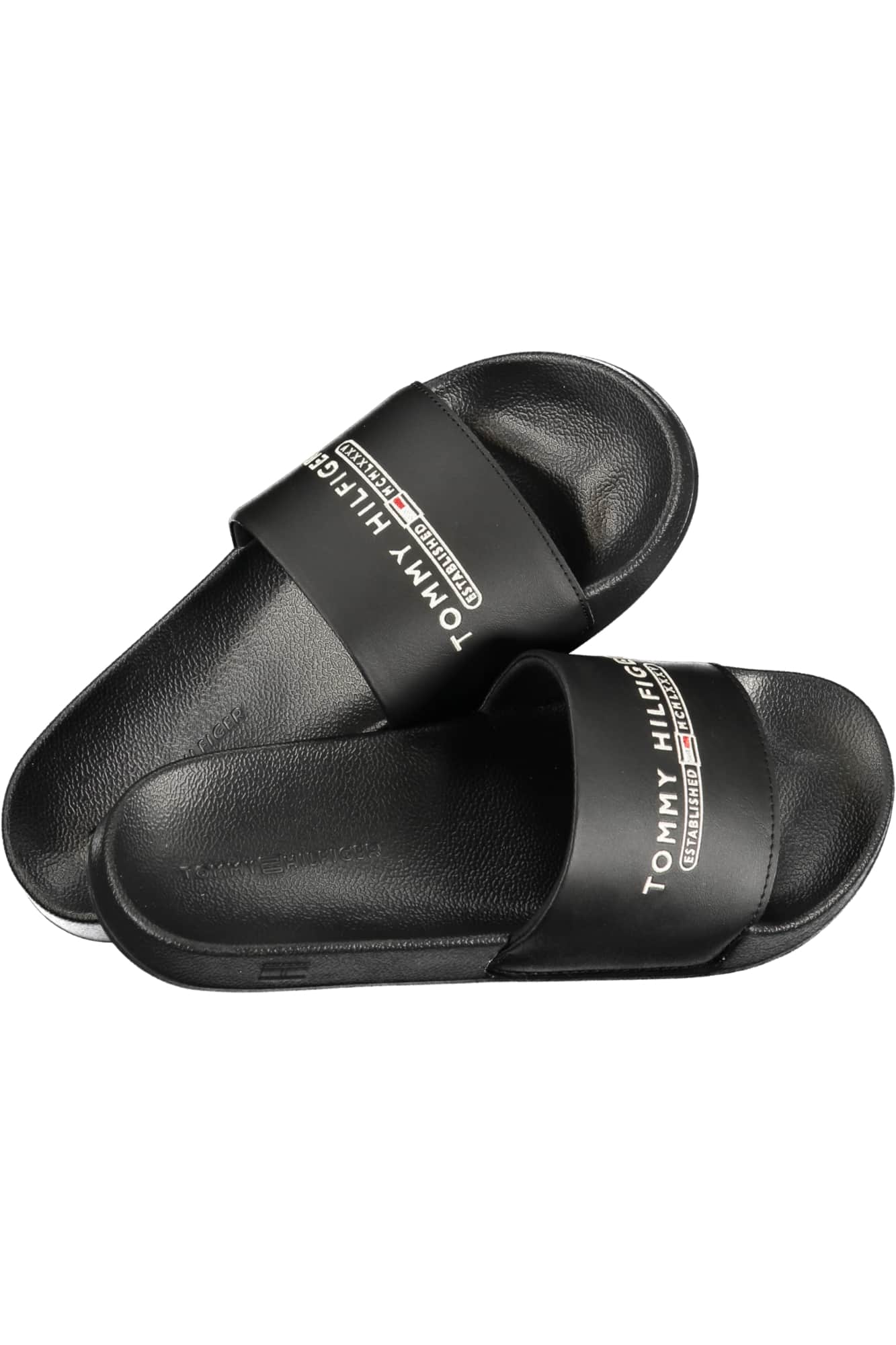 TOMMY HILFIGER HEREN ZWART SLIPPERS