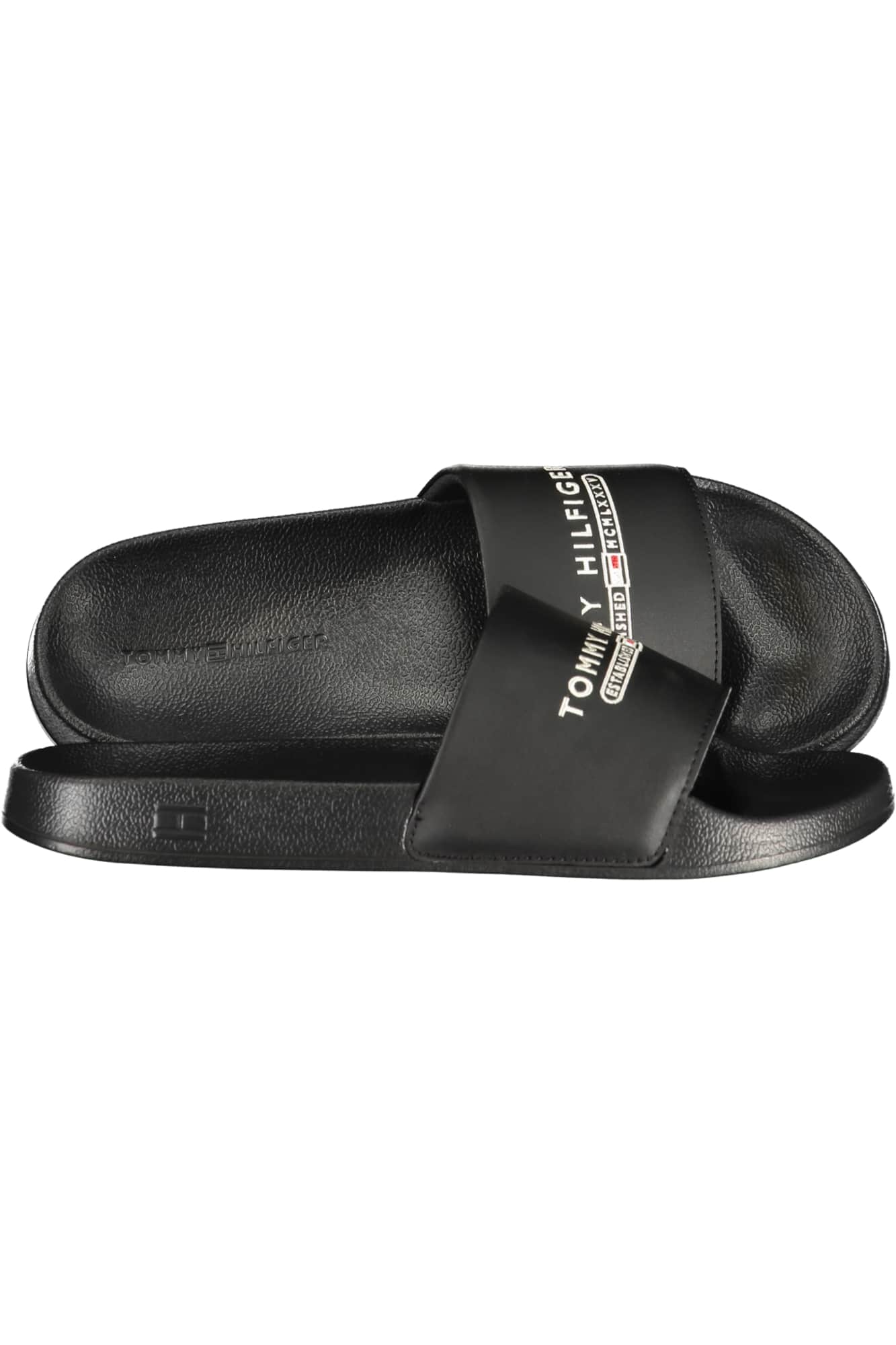 TOMMY HILFIGER HEREN ZWART SLIPPERS