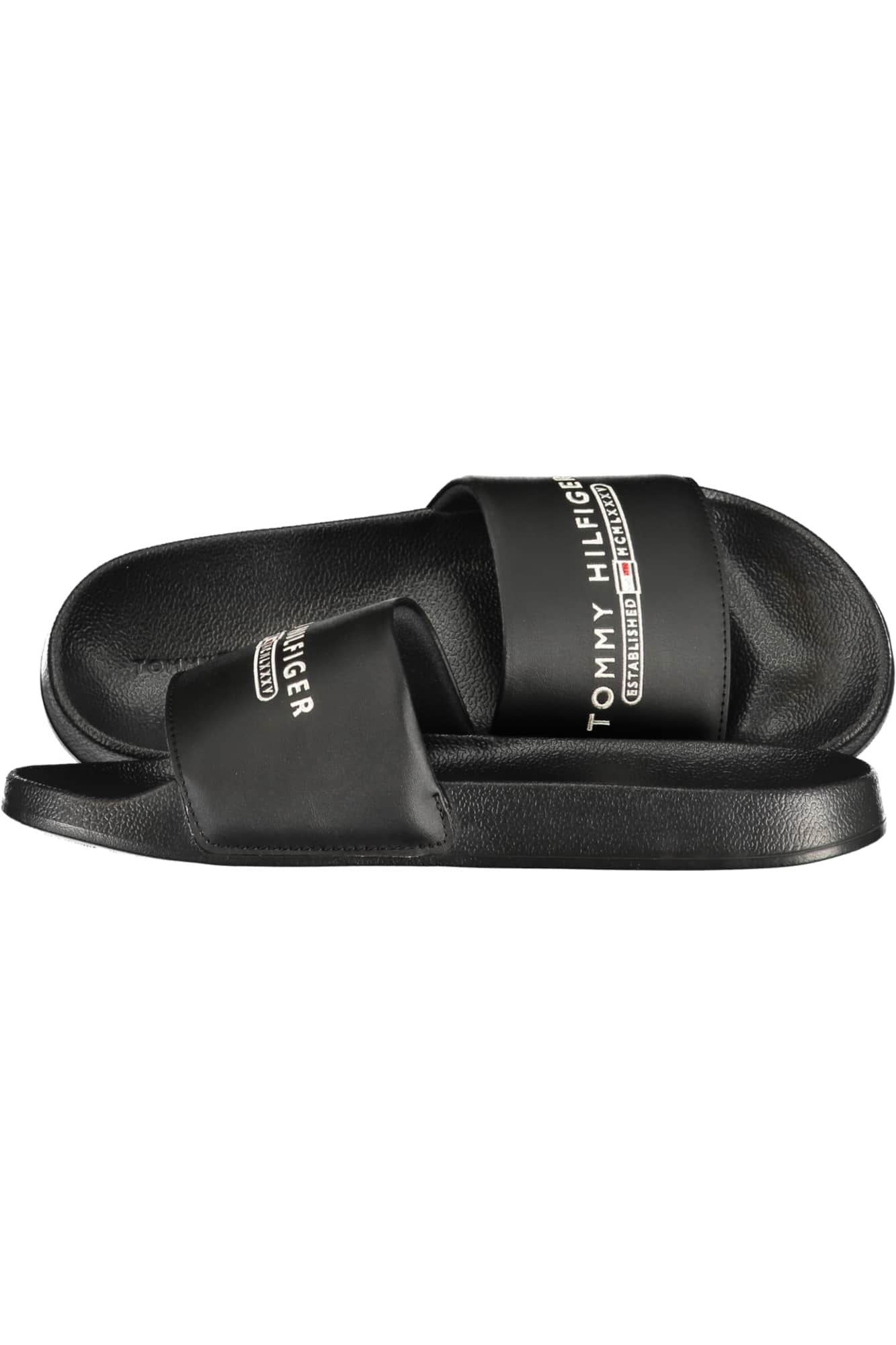 TOMMY HILFIGER HEREN ZWART SLIPPERS