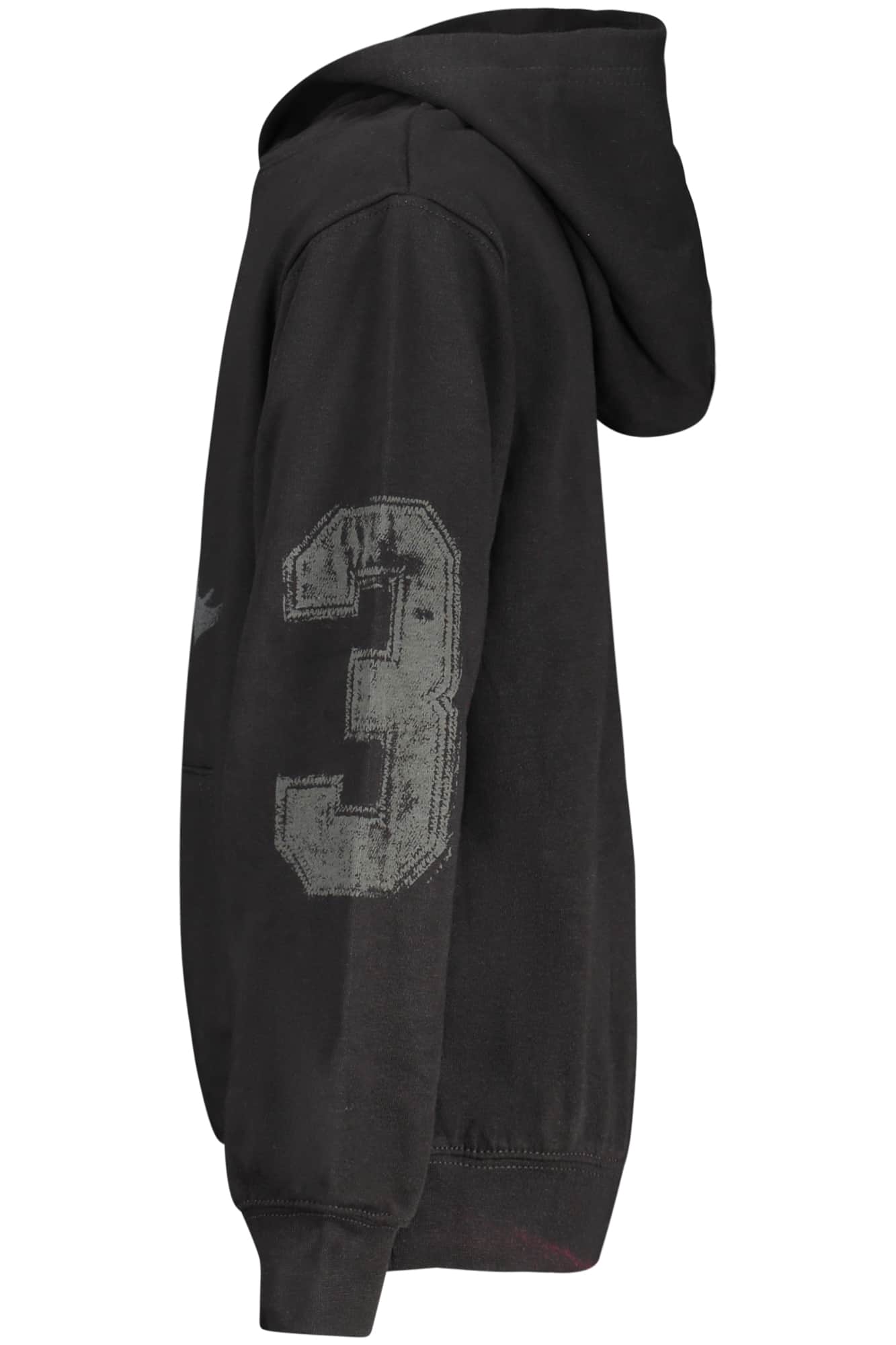 JORDAN KIDS' BLACK ZIP-UP SWEATSHIRT
