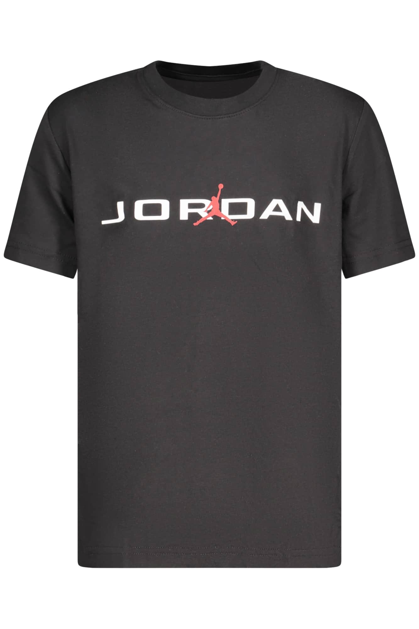 JORDAN KORTE MOUW T-SHIRT VOOR KINDER, ZWART