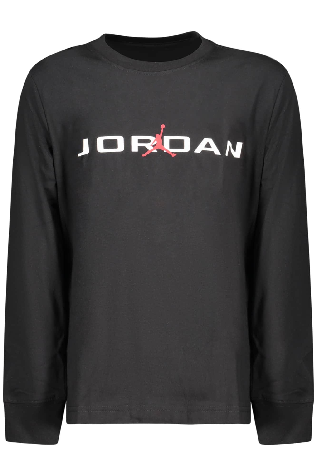 JORDAN LONG-SLEEVED T-SHIRT FOR KIDS, BLACK