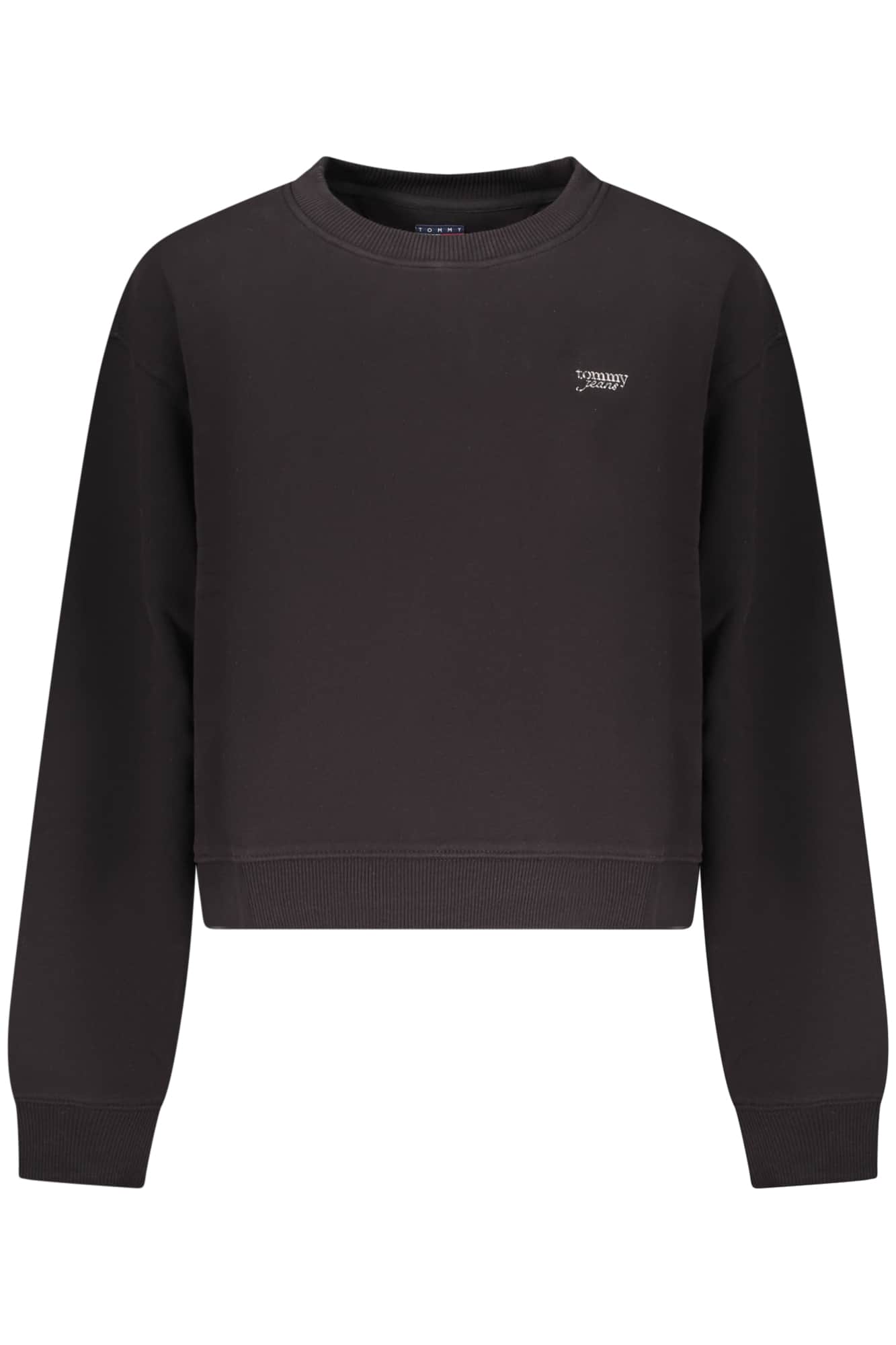 TOMMY HILFIGER WOMEN'S BLACK ZIP-UP SWEATSHIRT