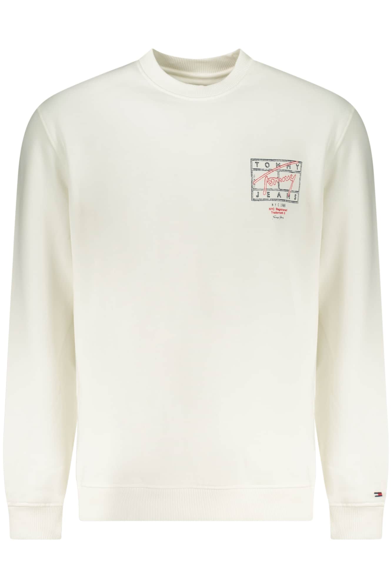 TOMMY HILFIGER MEN'S ZIP-UP SWEATSHIRT WHITE