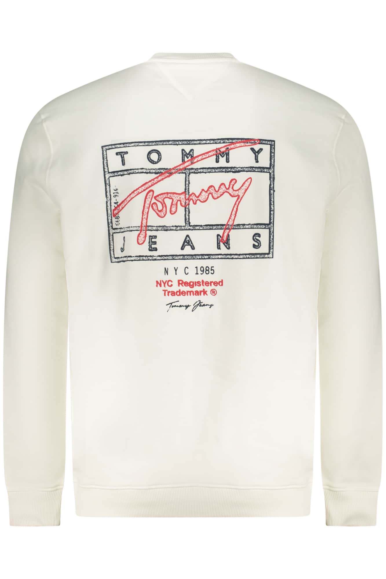 TOMMY HILFIGER MEN'S ZIP-UP SWEATSHIRT WHITE
