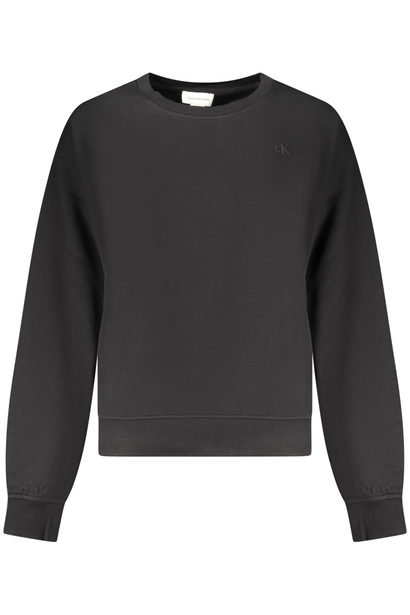 CALVIN KLEIN WOMEN'S BLACK ZIP-UP SWEATSHIRT