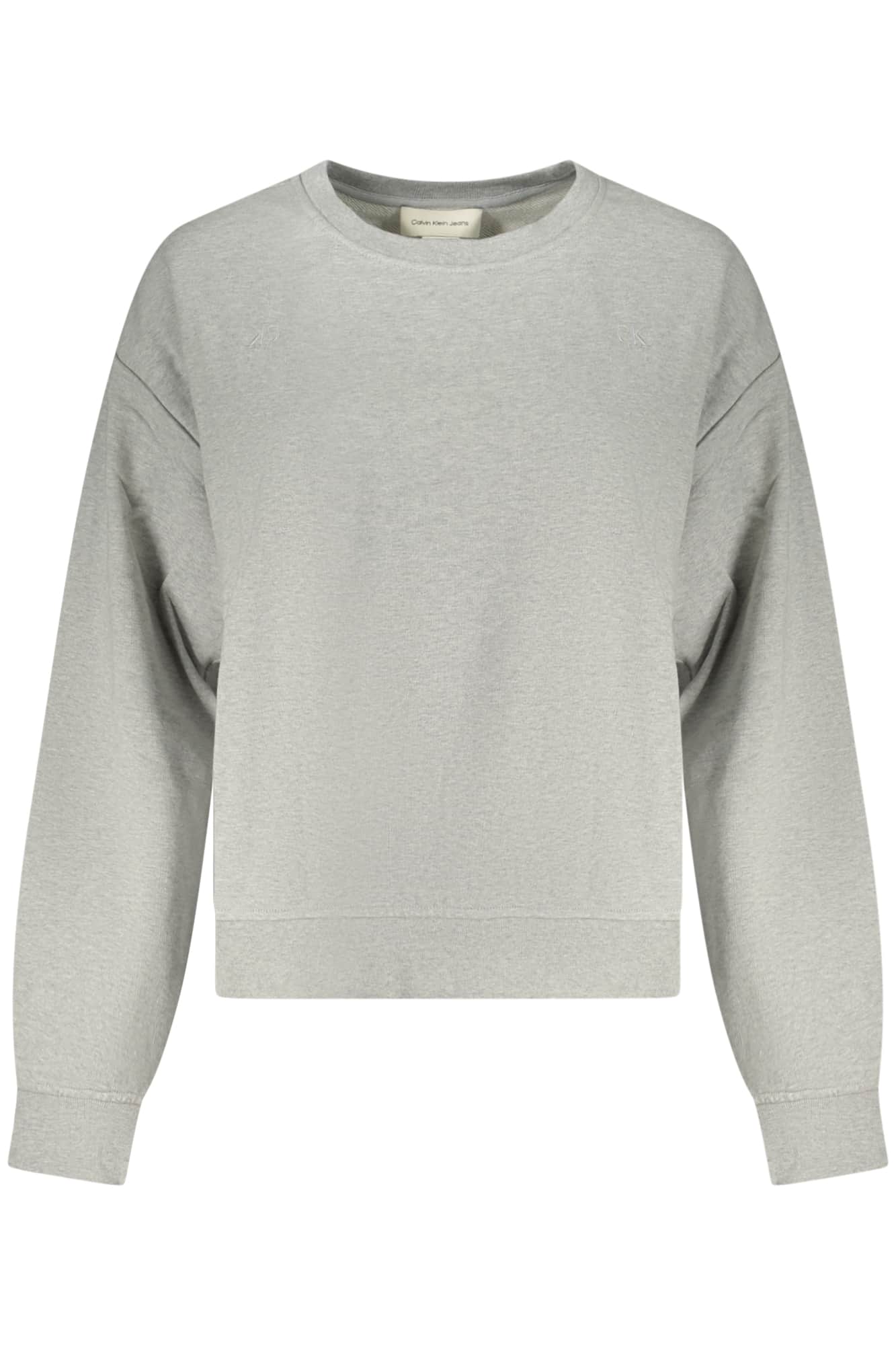 CALVIN KLEIN WOMEN'S GRAY ZIP-UP SWEATSHIRT