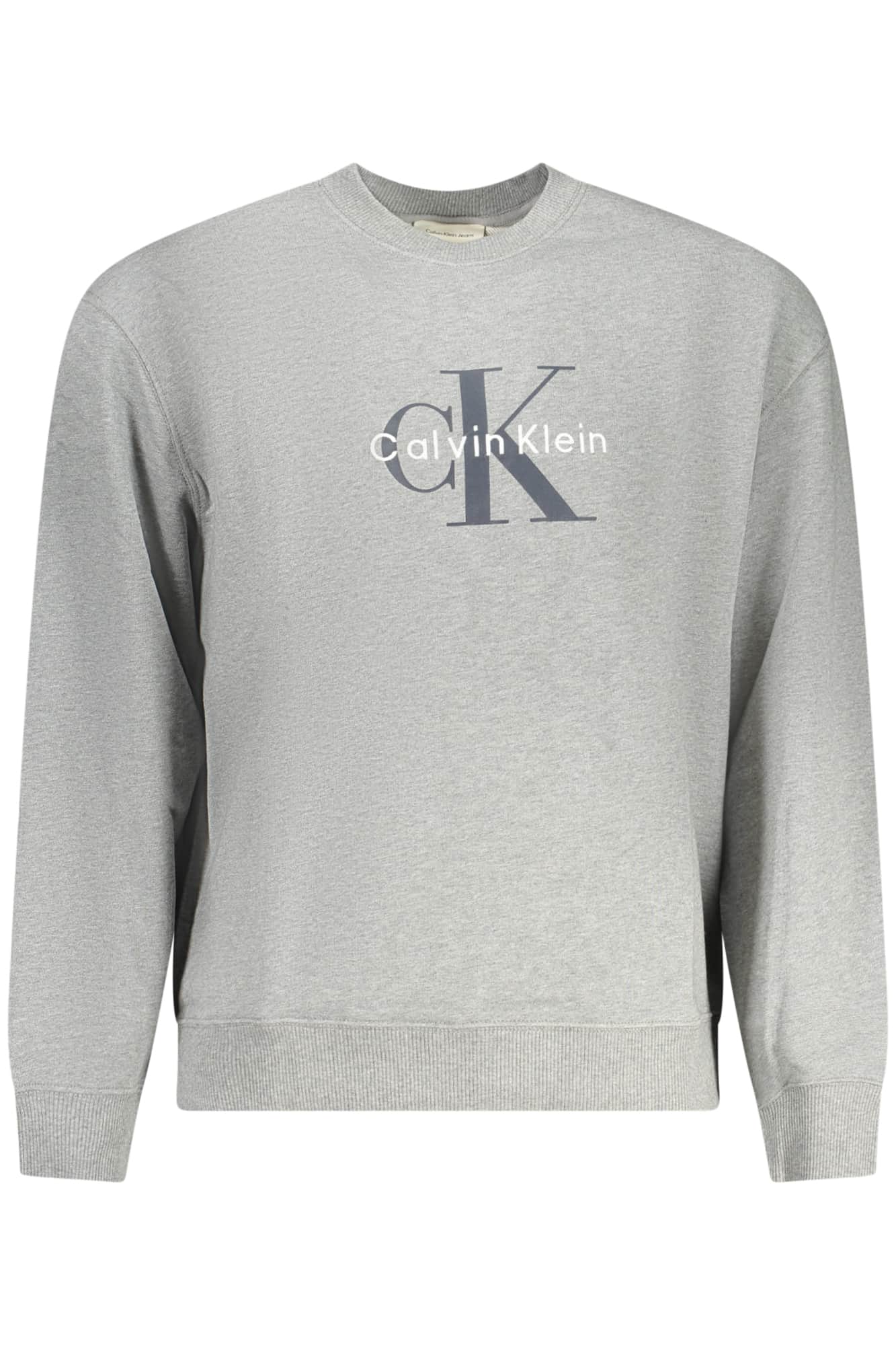 CALVIN KLEIN MEN'S GRAY ZIP-UP SWEATSHIRT
