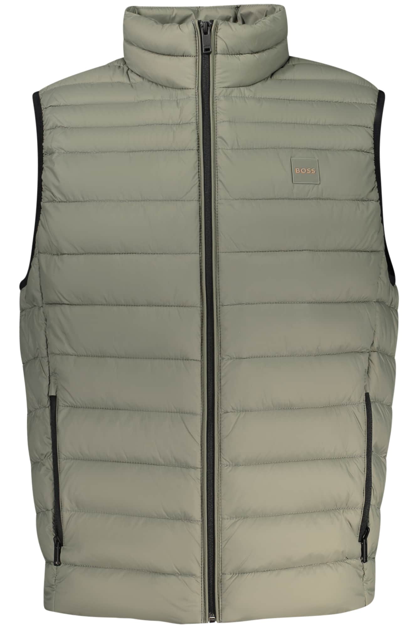 BOSS MEN'S GREEN SLEEVELESS JACKET