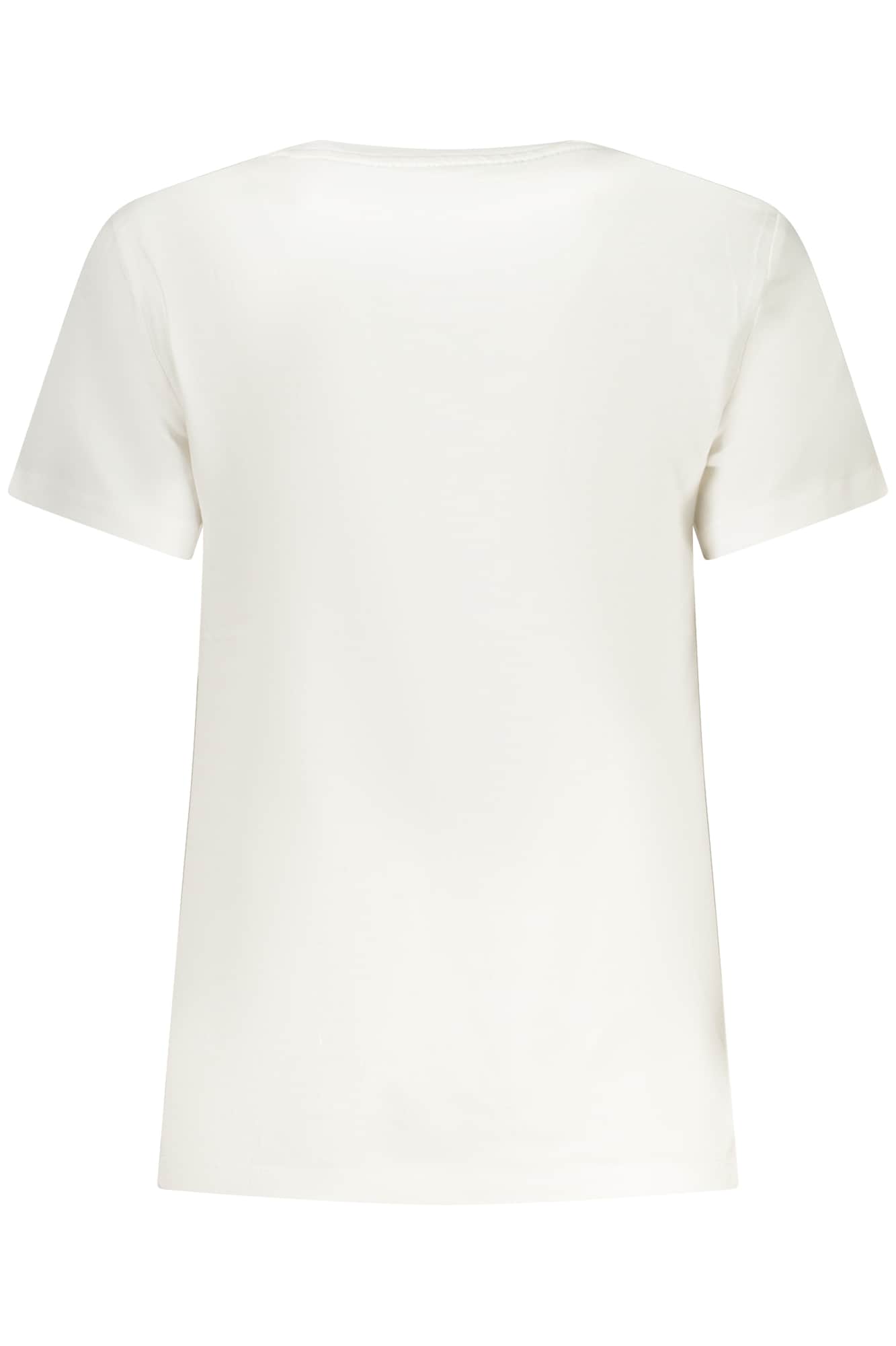GUESS JEANS DAMES KORTE MOUW T-SHIRT WIT