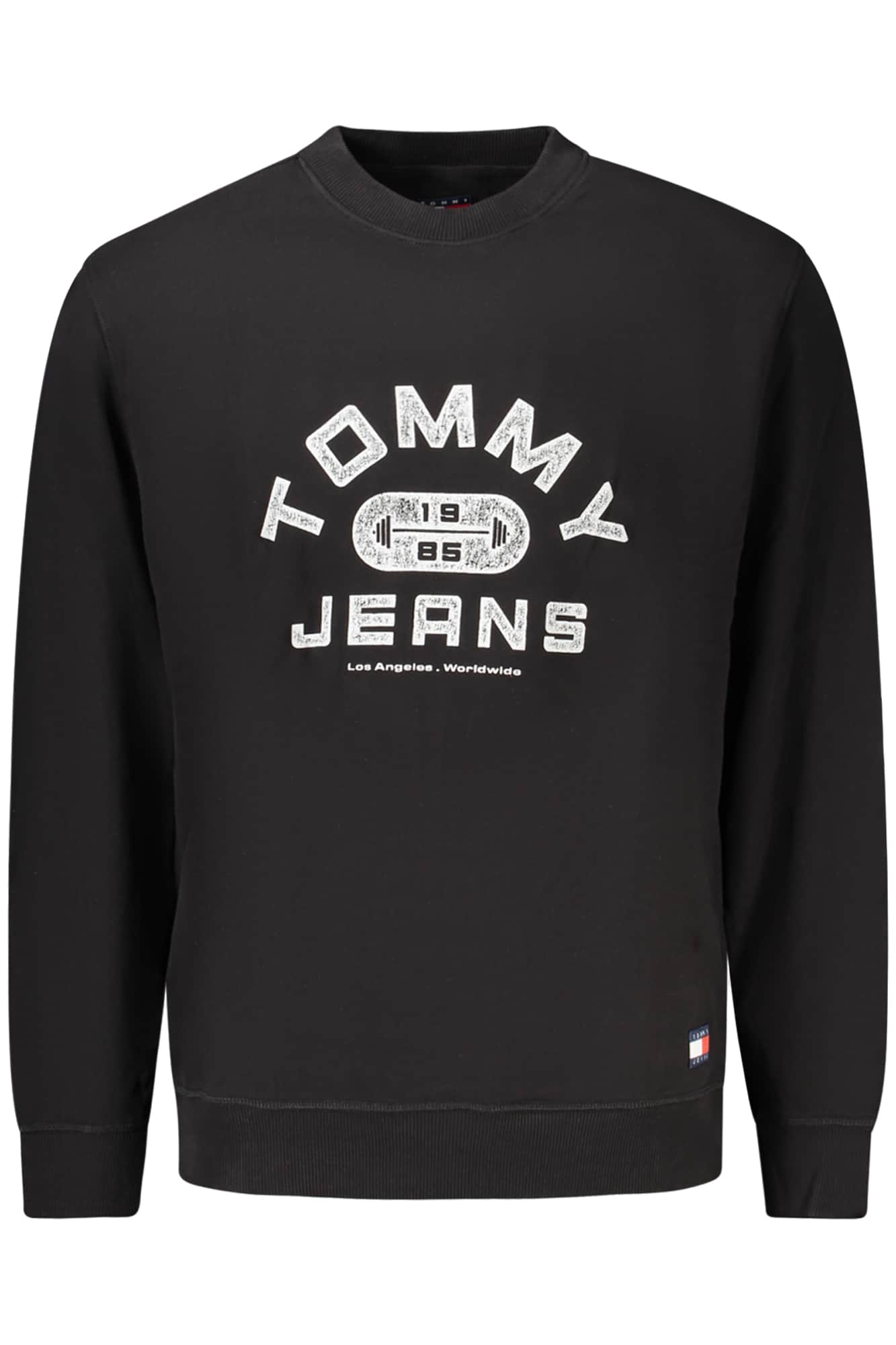 TOMMY HILFIGER MEN'S BLACK ZIP-UP SWEATSHIRT
