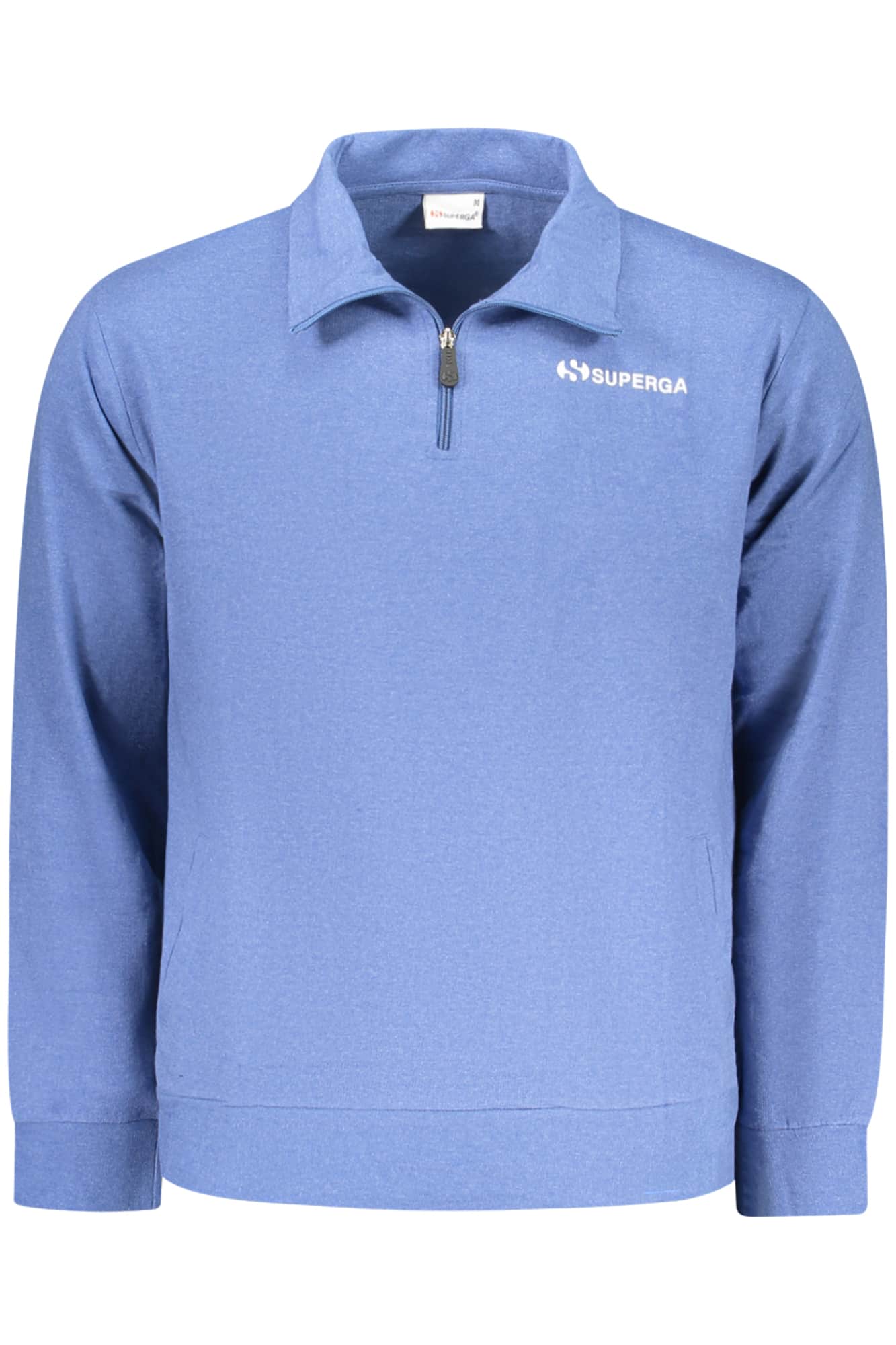 SUPERGA MEN'S ZIP-UP SWEATSHIRT, BLUE