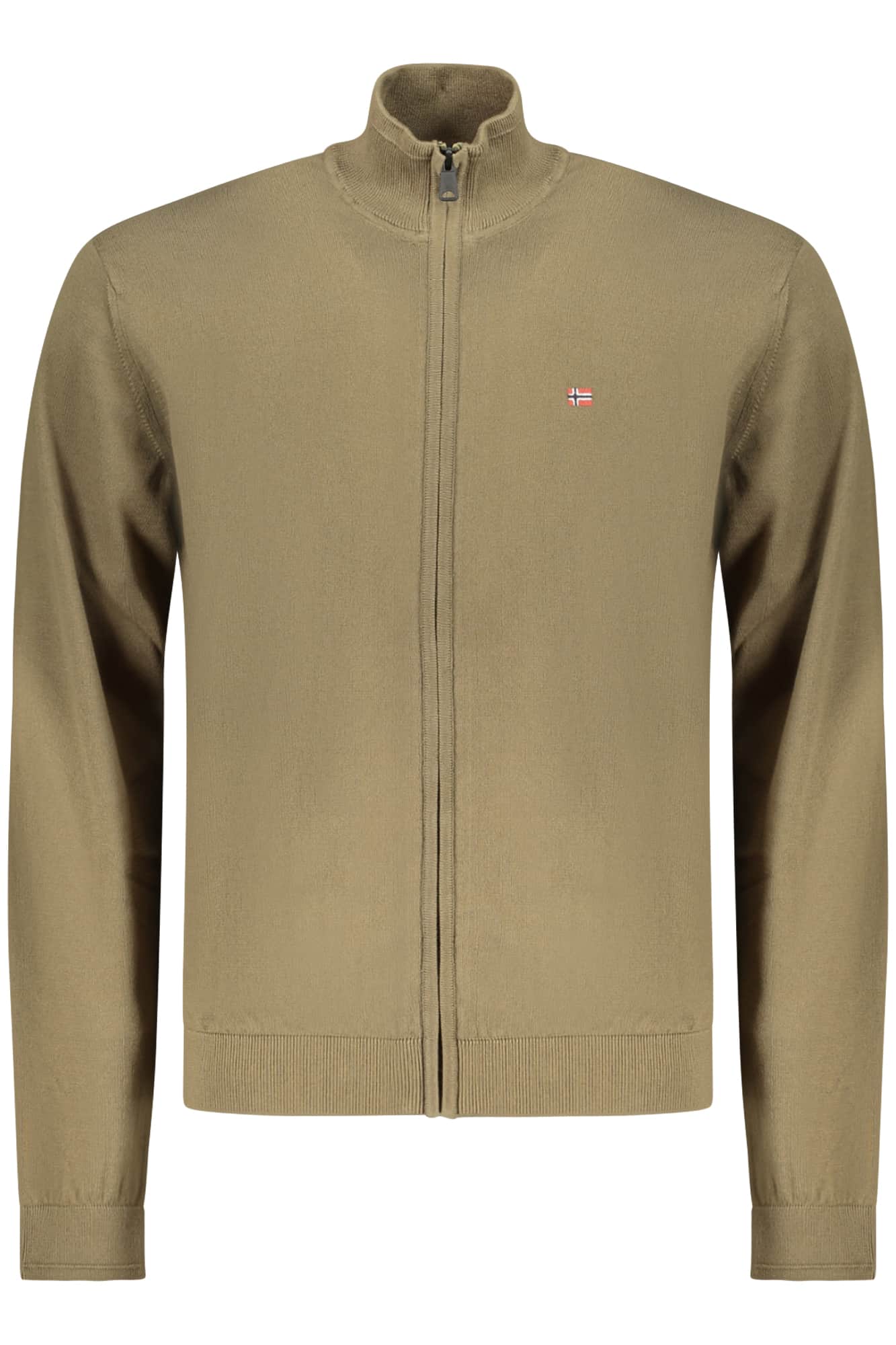 NAPAPIJRI MEN'S GREEN CARDIGAN