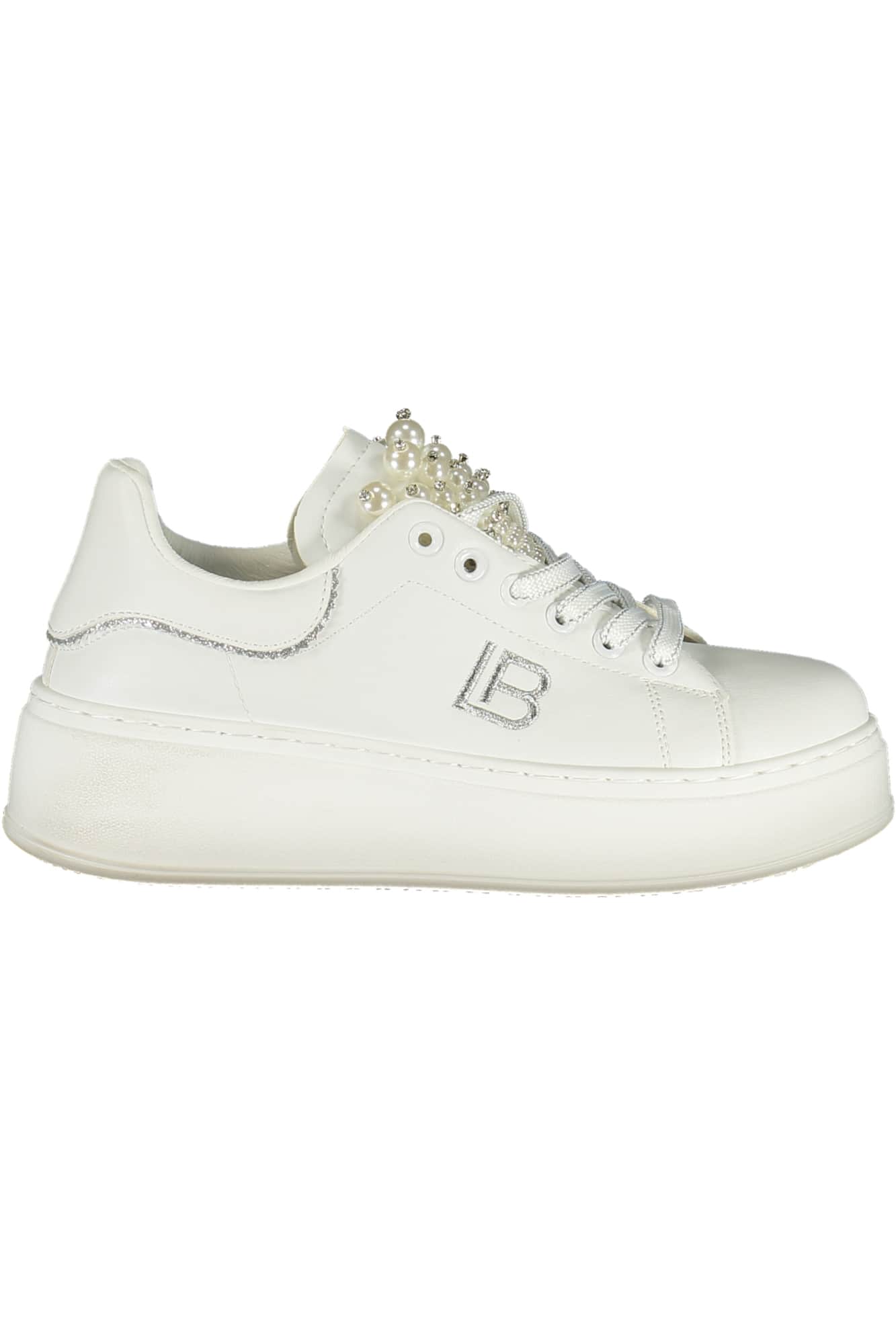 LAURA BIAGIOTTI WOMEN'S WHITE SPORTS SHOES