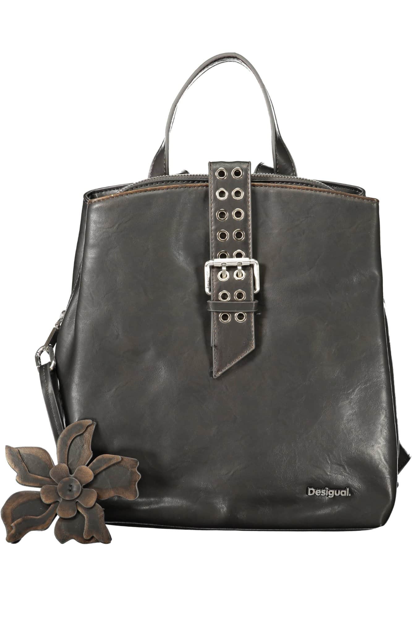 DESIGUAL WOMEN'S BLACK BACKPACK