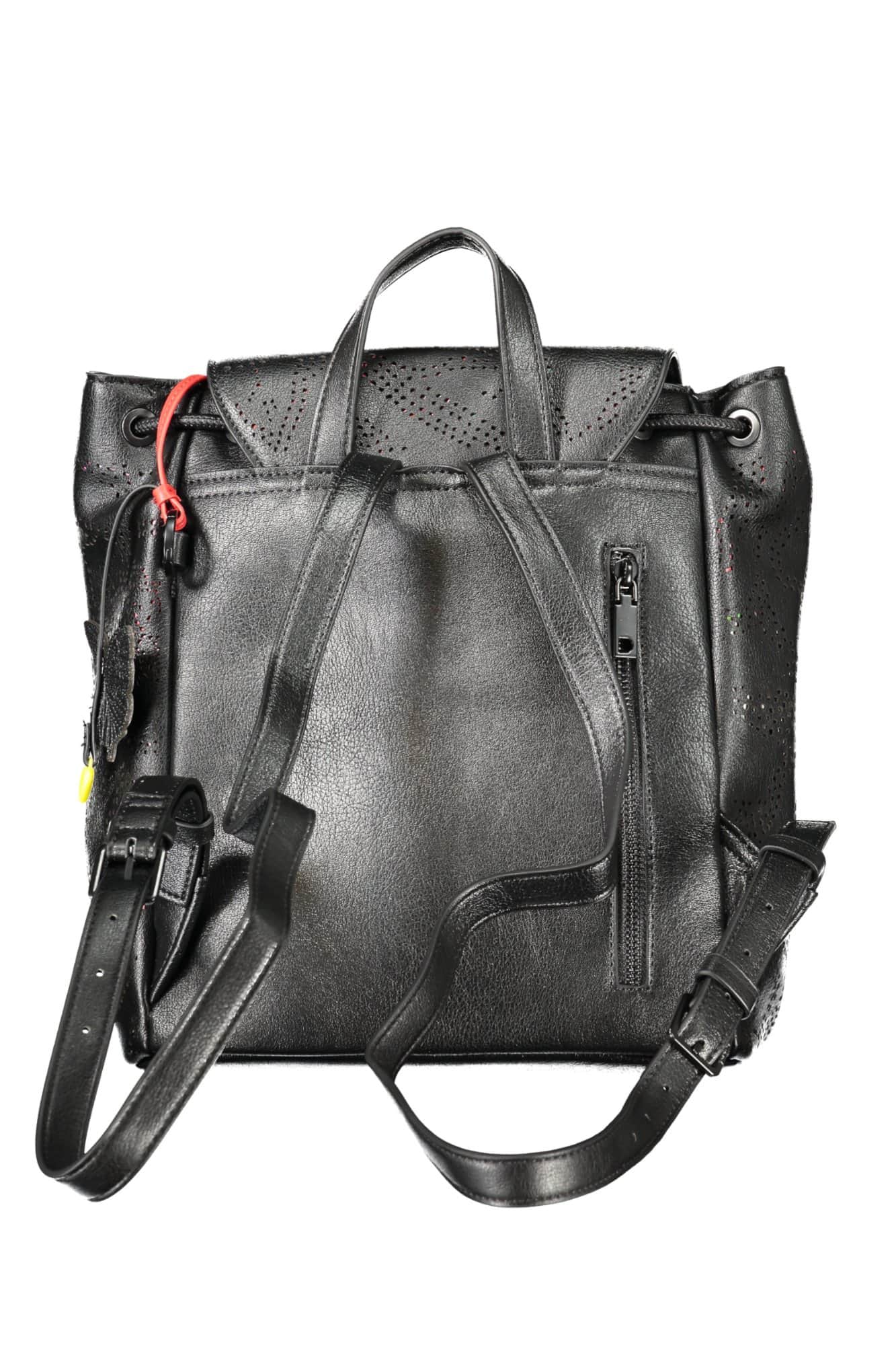DESIGUAL WOMEN'S BLACK BACKPACK