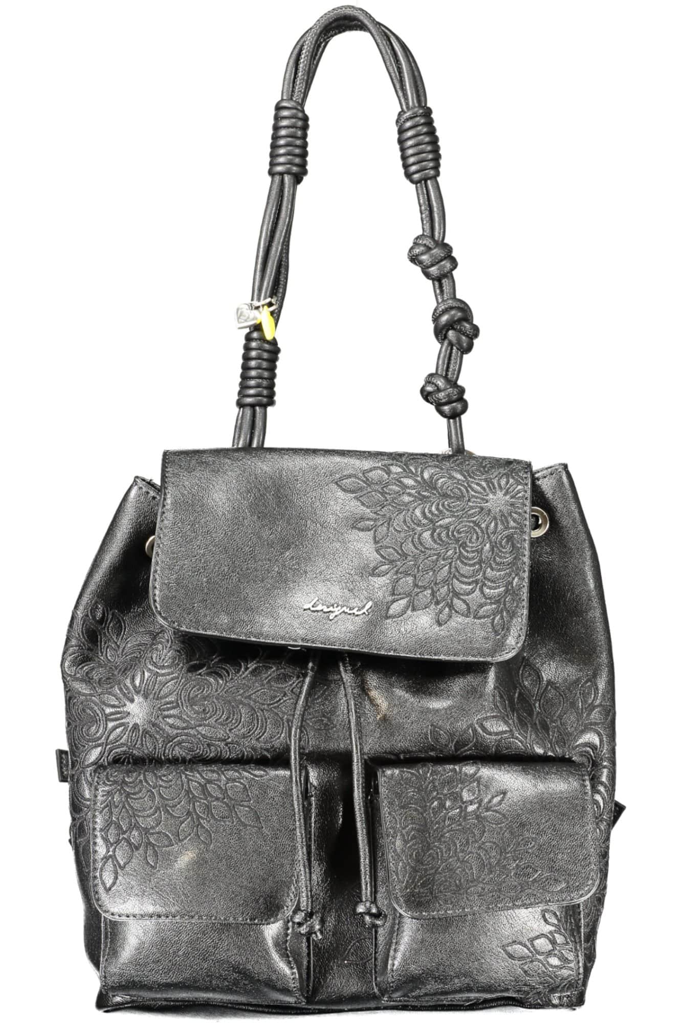 DESIGUAL WOMEN'S BLACK BACKPACK