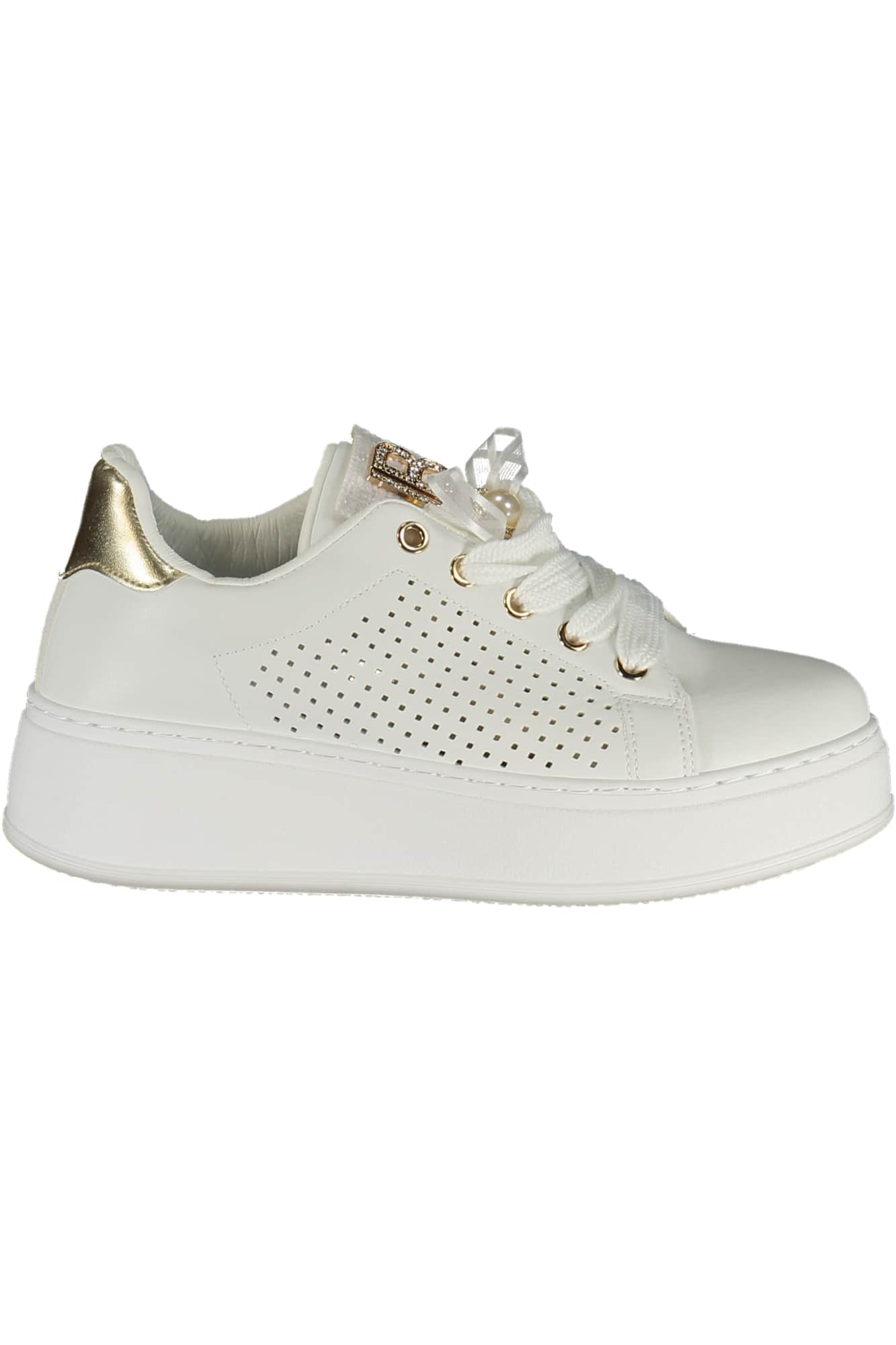 LAURA BIAGIOTTI WOMEN'S WHITE SPORTS SHOES
