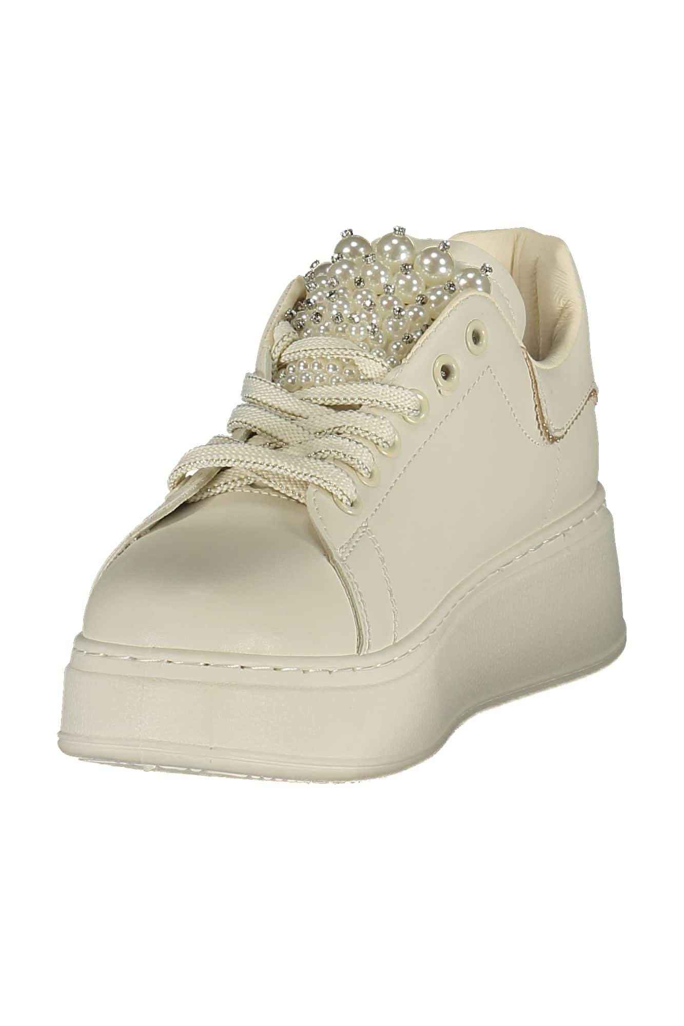LAURA BIAGIOTTI WOMEN'S WHITE SPORTS SHOES
