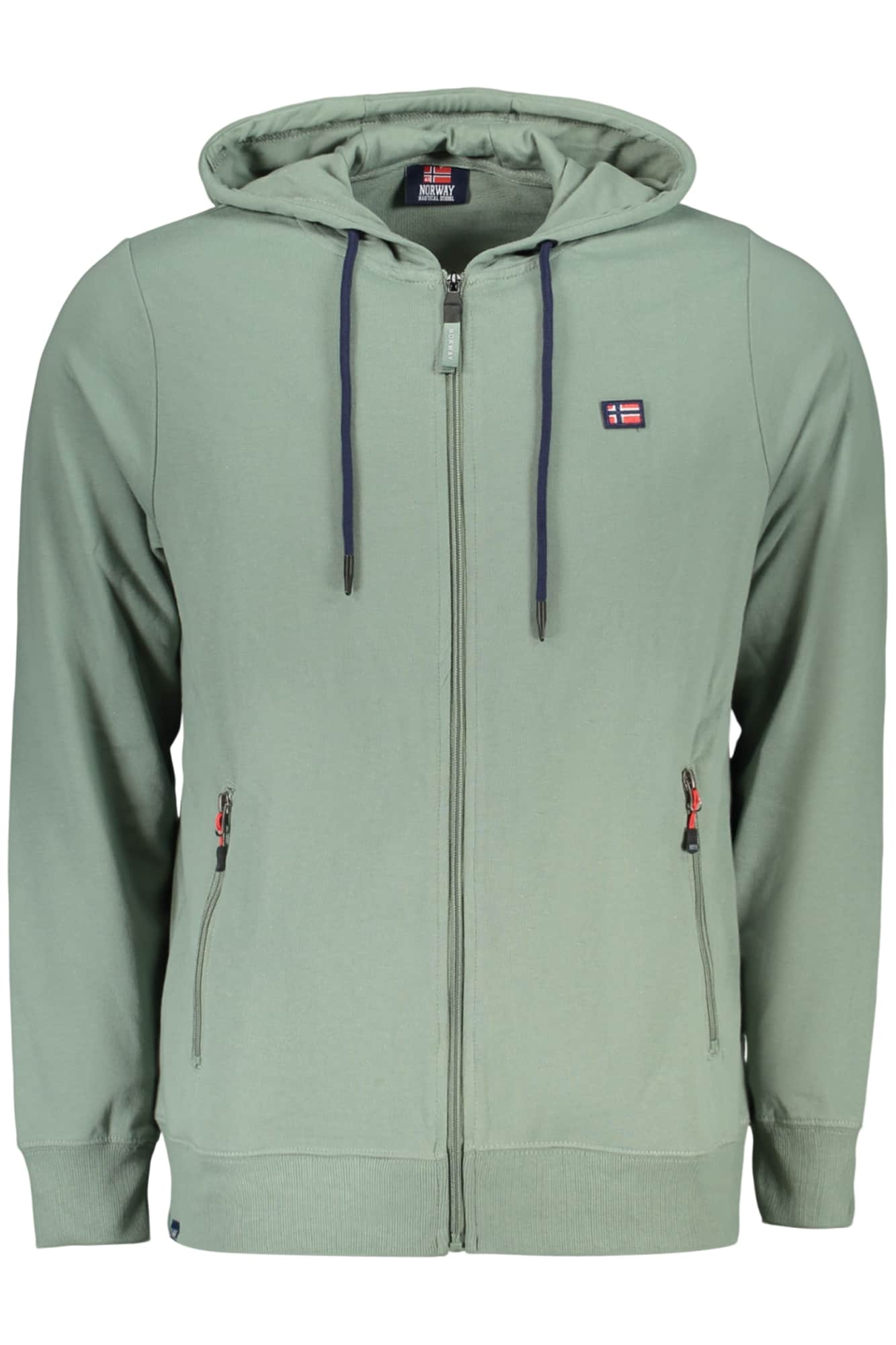 NORWAY 1963 MEN'S GREEN ZIP-UP SWEATSHIRT