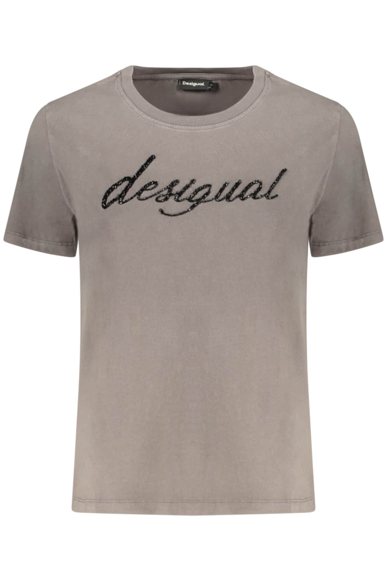 DESIGUAL WOMEN'S SHORT-SLEEVE T-SHIRT GREY