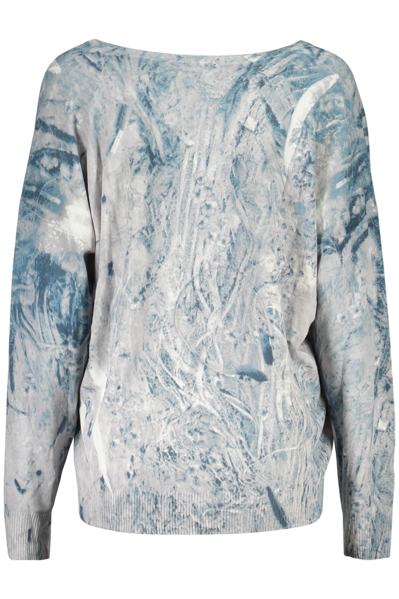 DESIGUAL WOMEN'S BLUE SWEATER
