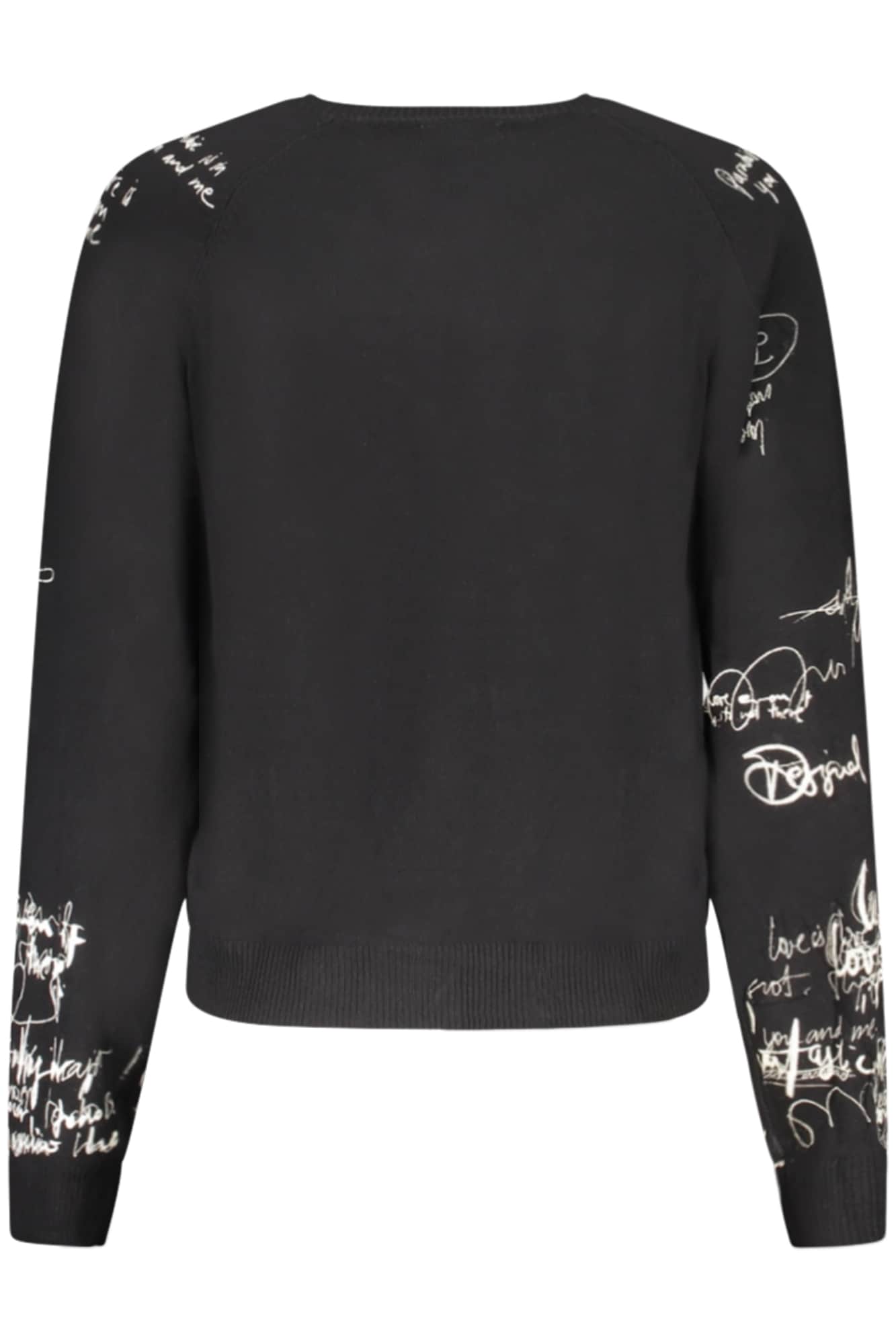 DESIGUAL WOMEN'S BLACK SWEATER