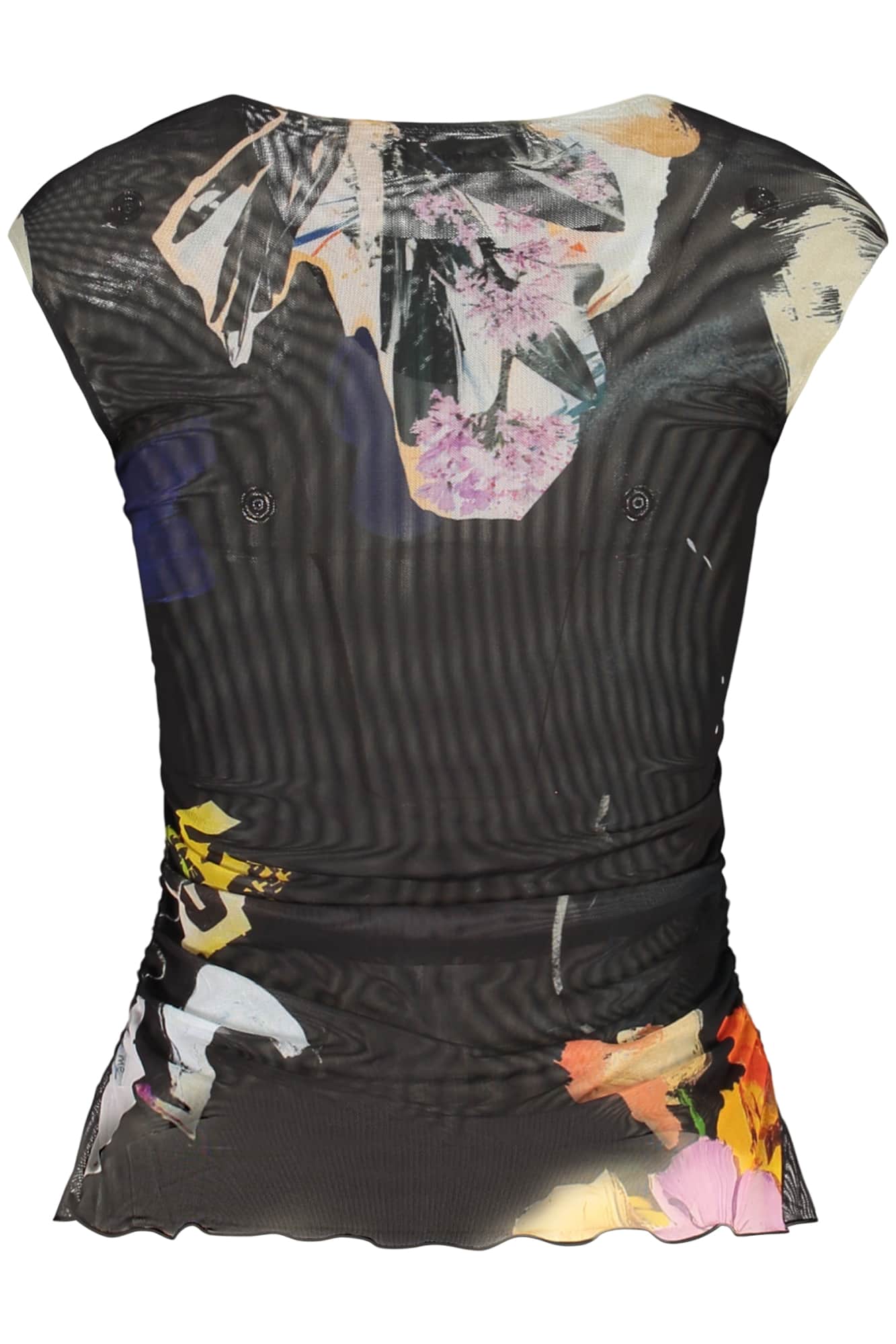 DESIGUAL WOMEN'S BLACK TANK TOP