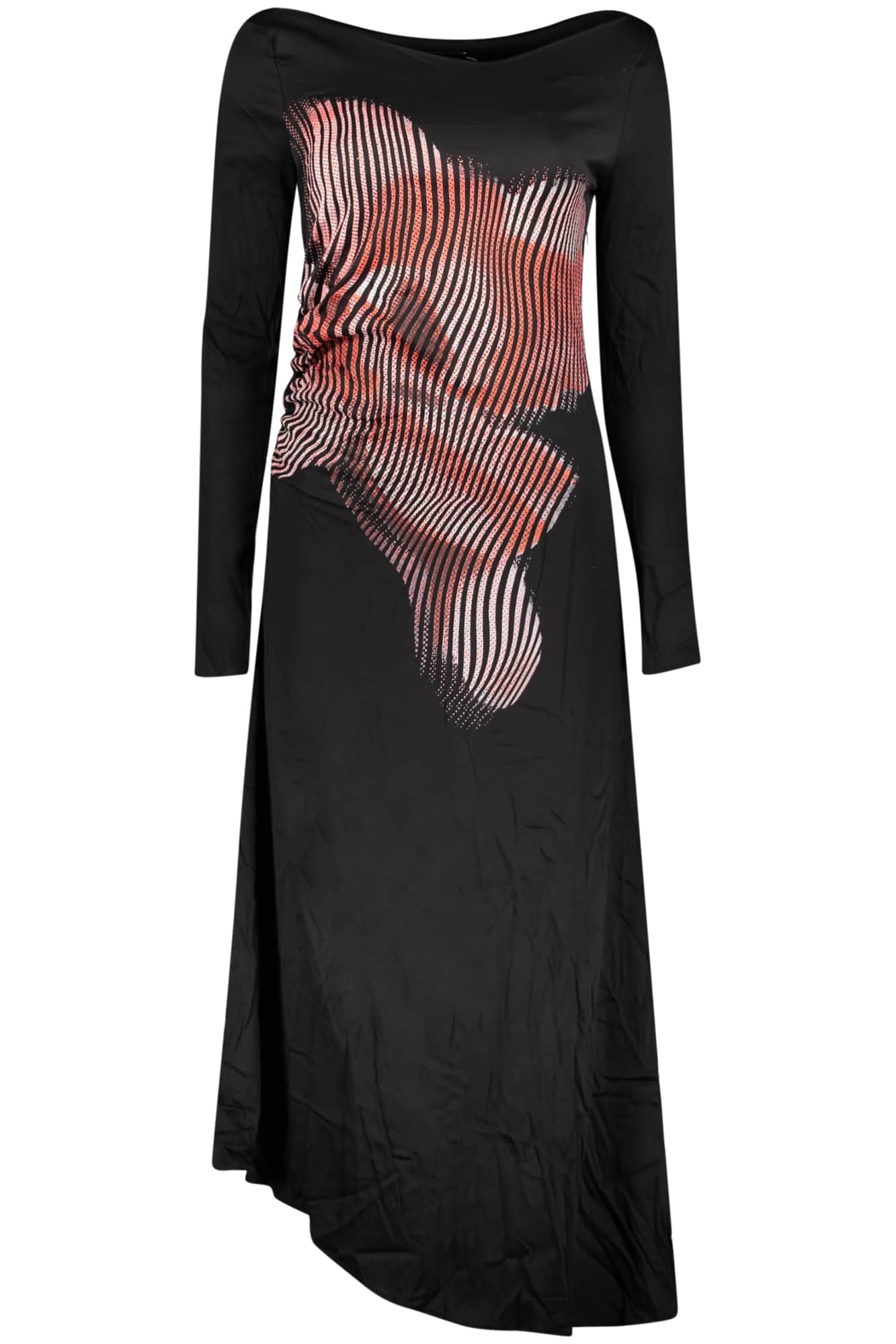 DESIGUAL WOMEN'S LONG BLACK DRESS