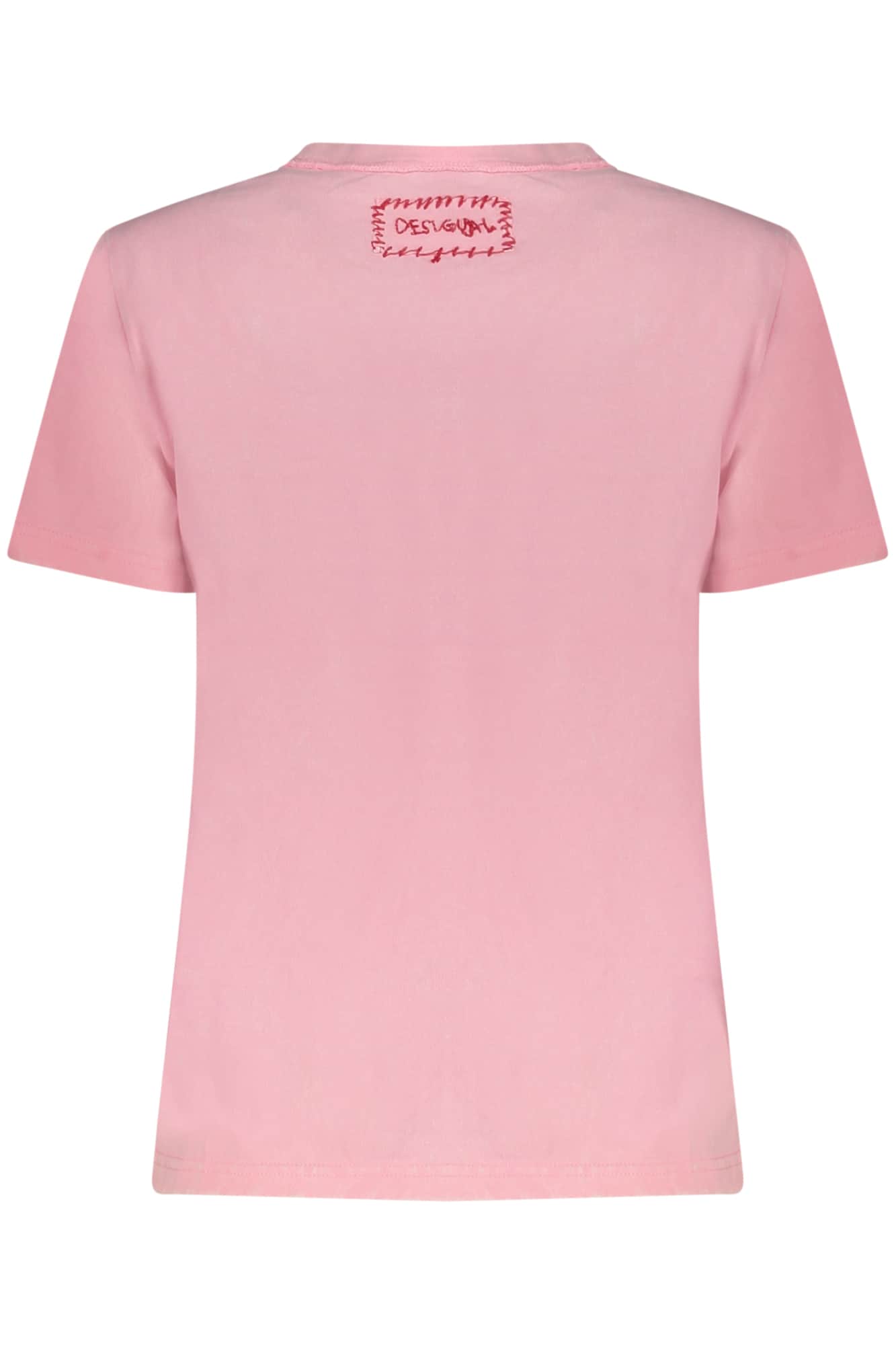 DESIGUAL WOMEN'S PINK SHORT-SLEEVE T-SHIRT