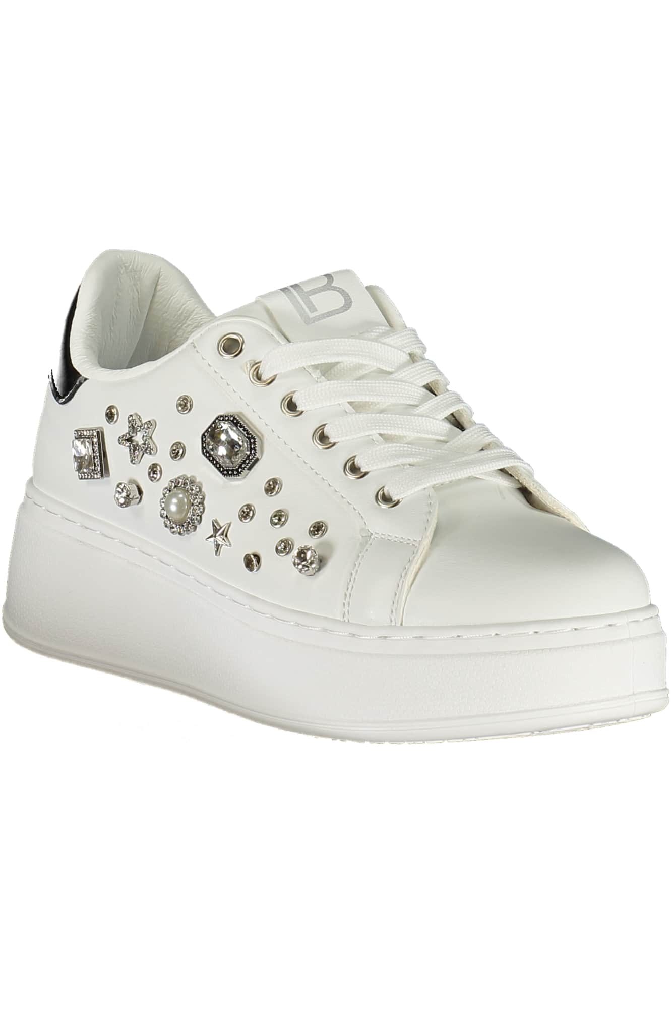 LAURA BIAGIOTTI WOMEN'S WHITE SPORTS SHOES