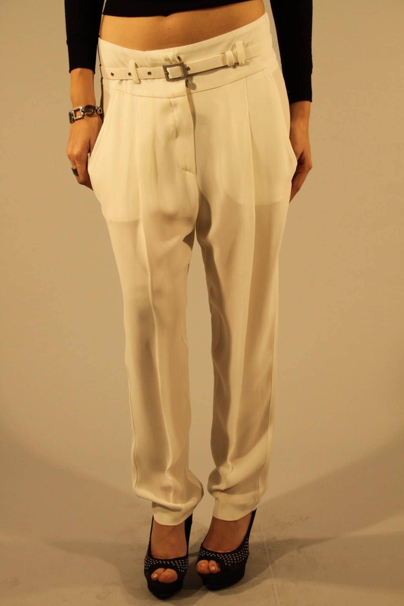 PATRIZIA PEPE WIT DAMES BROEK
