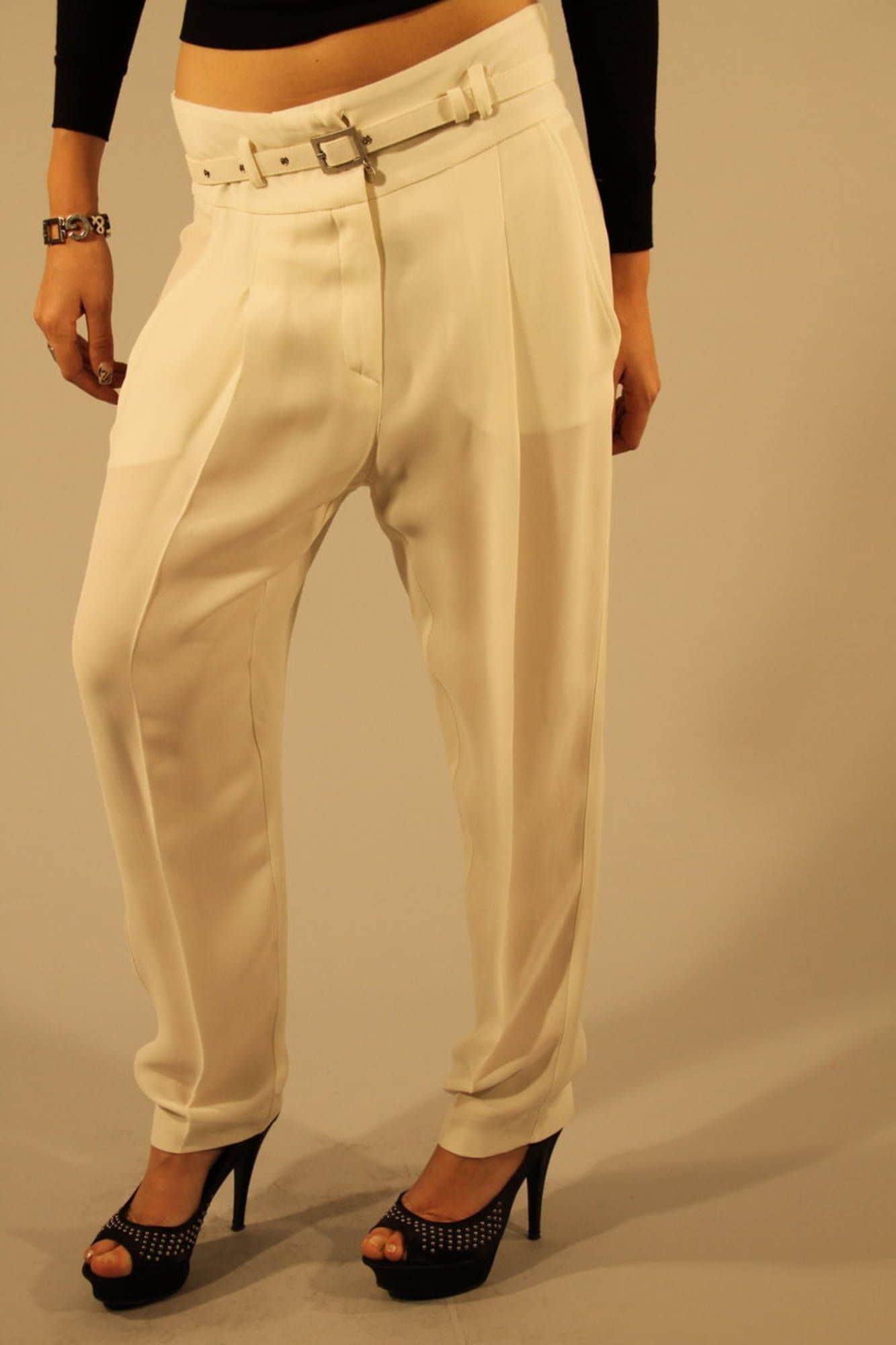PATRIZIA PEPE WIT DAMES BROEK