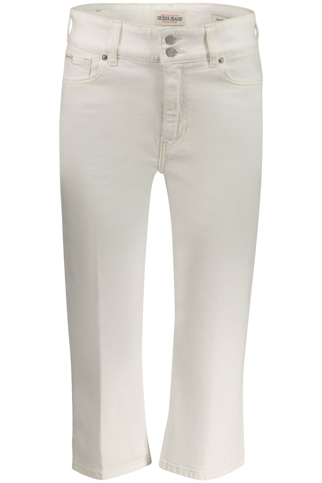 GUESS JEANS WOMEN'S WHITE JEANS CAPER