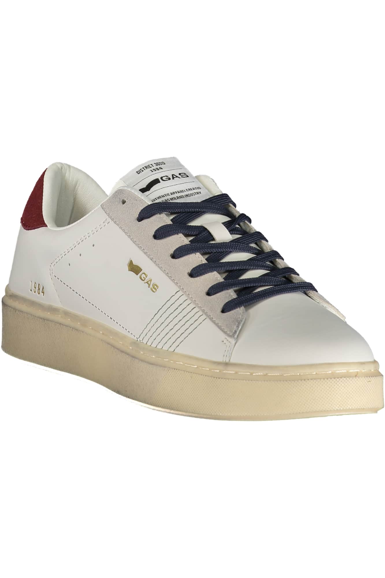 GAS MEN'S WHITE SPORTS FOOTWEAR