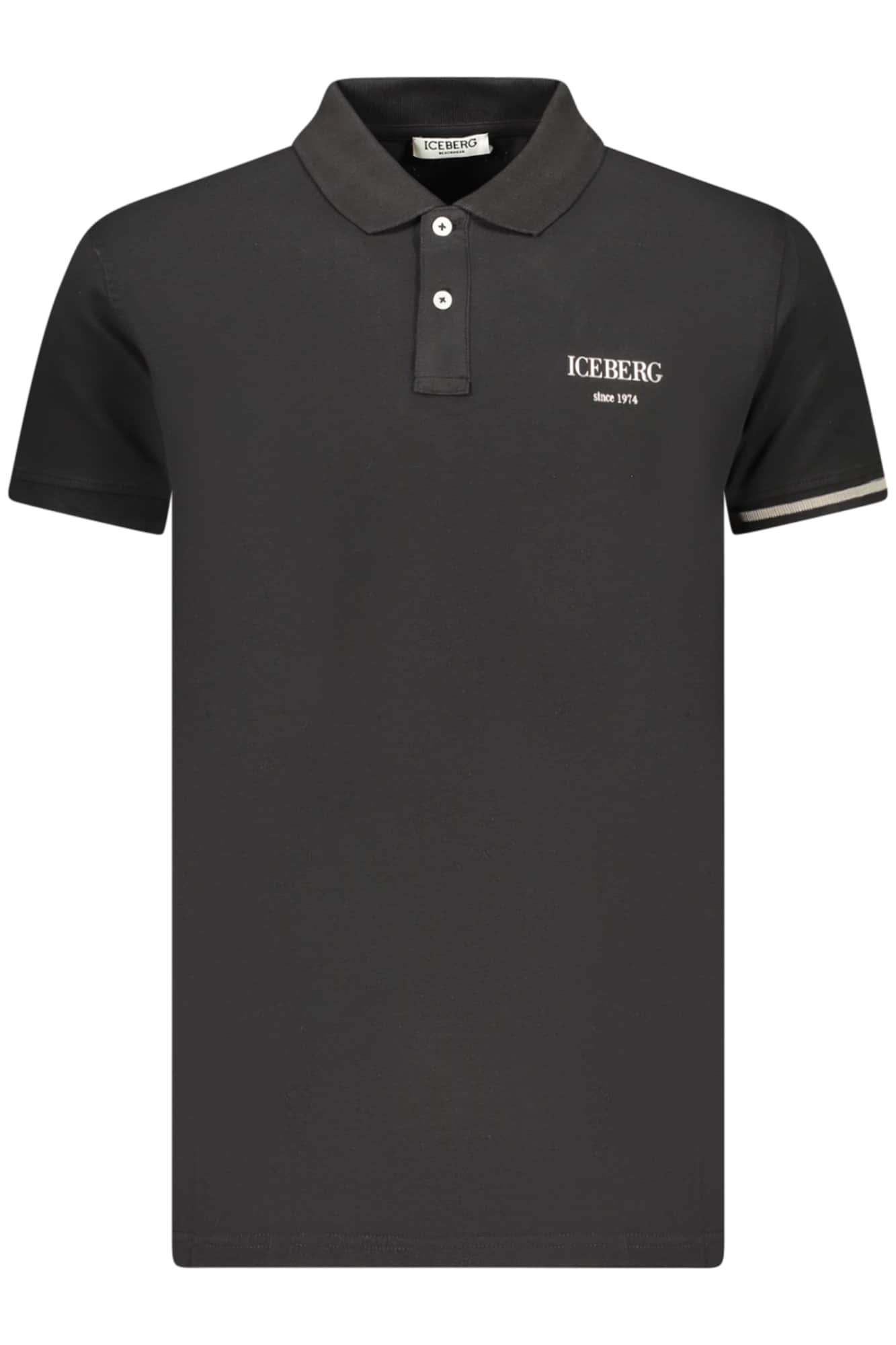 ICEBERG MEN'S SHORT-SLEEVE POLO SHIRT BLACK