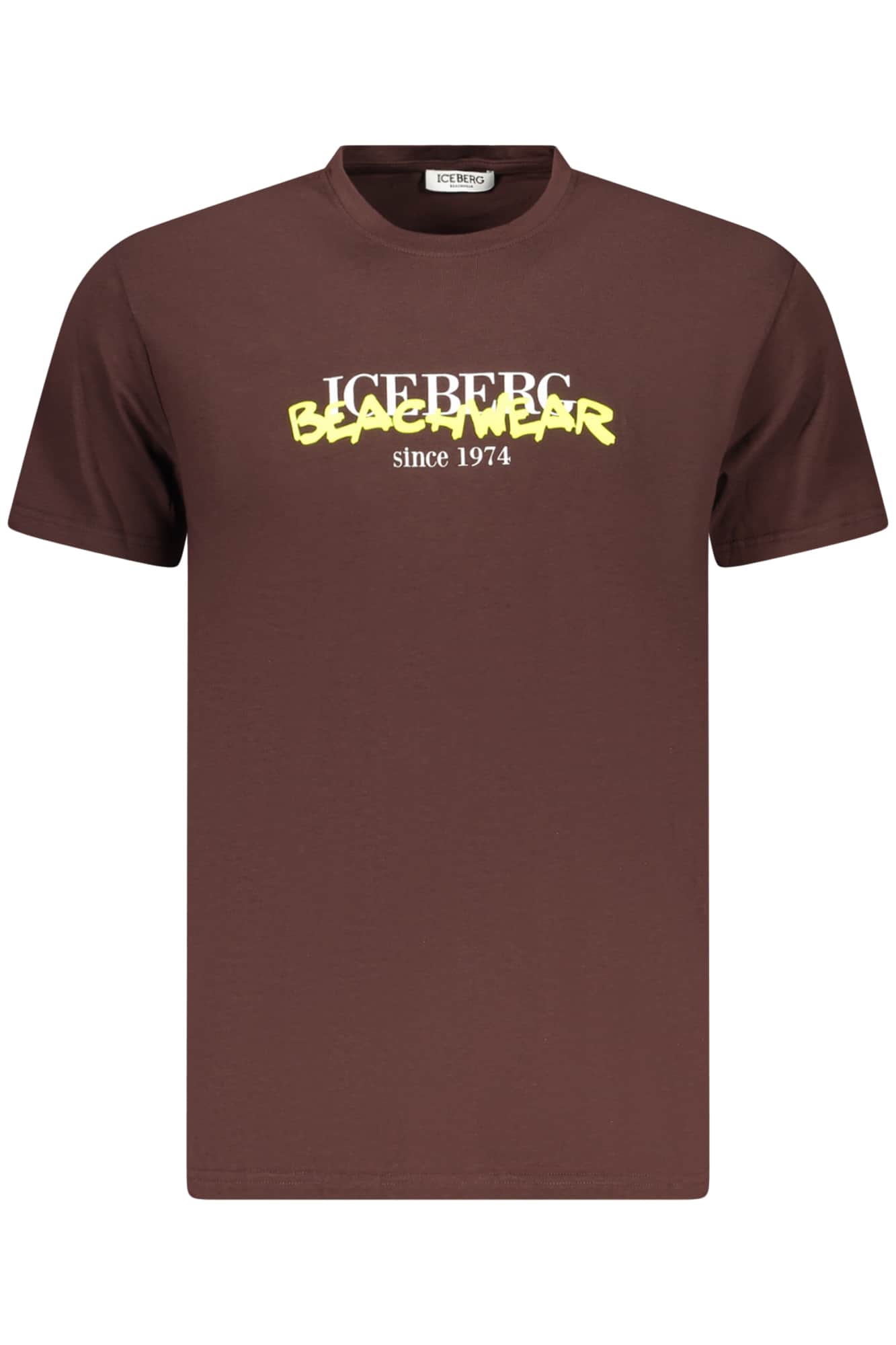 ICEBERG MEN'S SHORT-SLEEVE T-SHIRT, BROWN