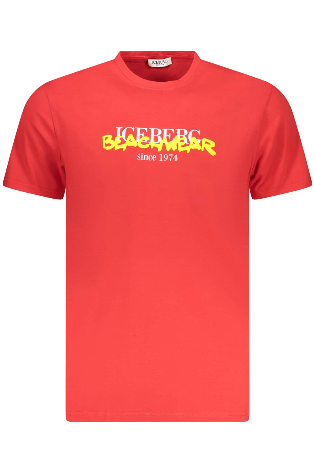 ICEBERG MEN'S SHORT-SLEEVED T-SHIRT, RED