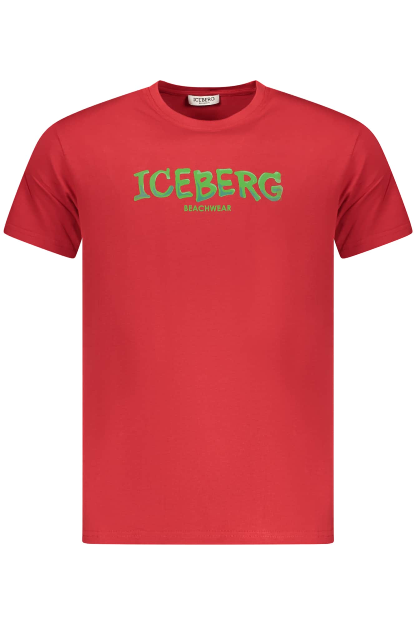 ICEBERG MEN'S SHORT-SLEEVED T-SHIRT, RED
