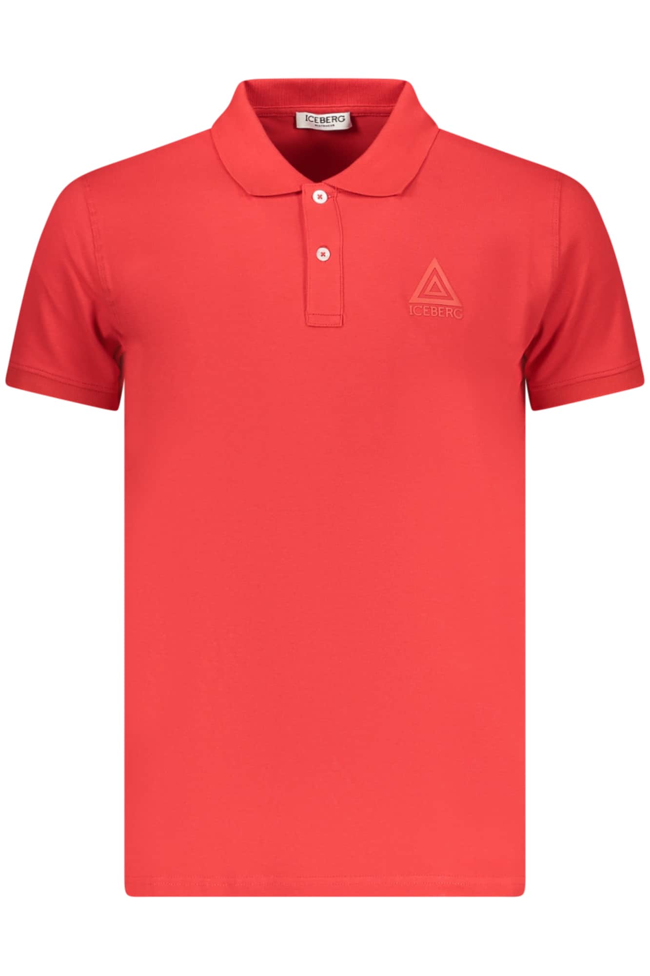 ICEBERG MEN'S SHORT-SLEEVED POLO SHIRT, RED