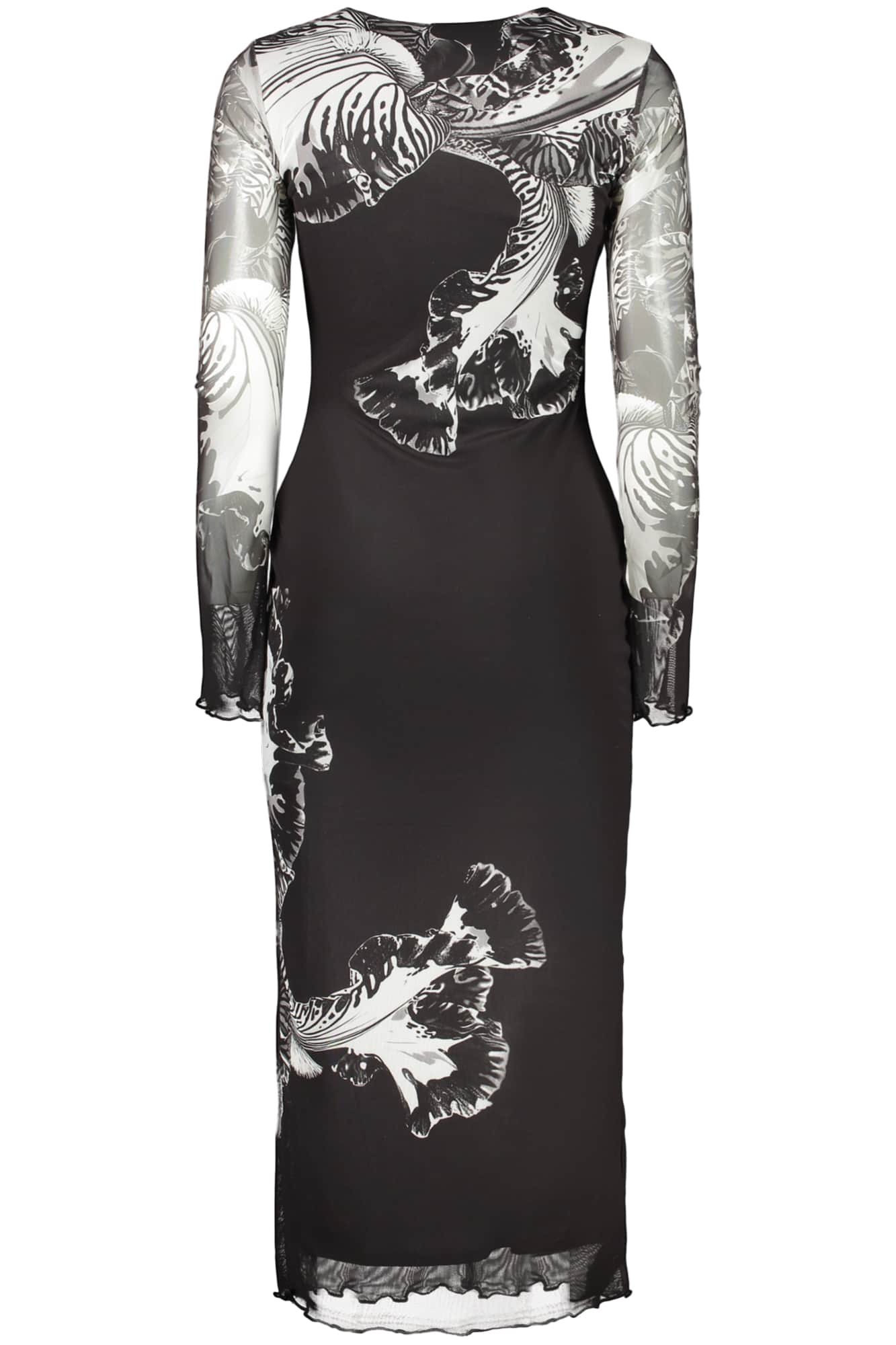 DESIGUAL WOMEN'S LONG BLACK DRESS