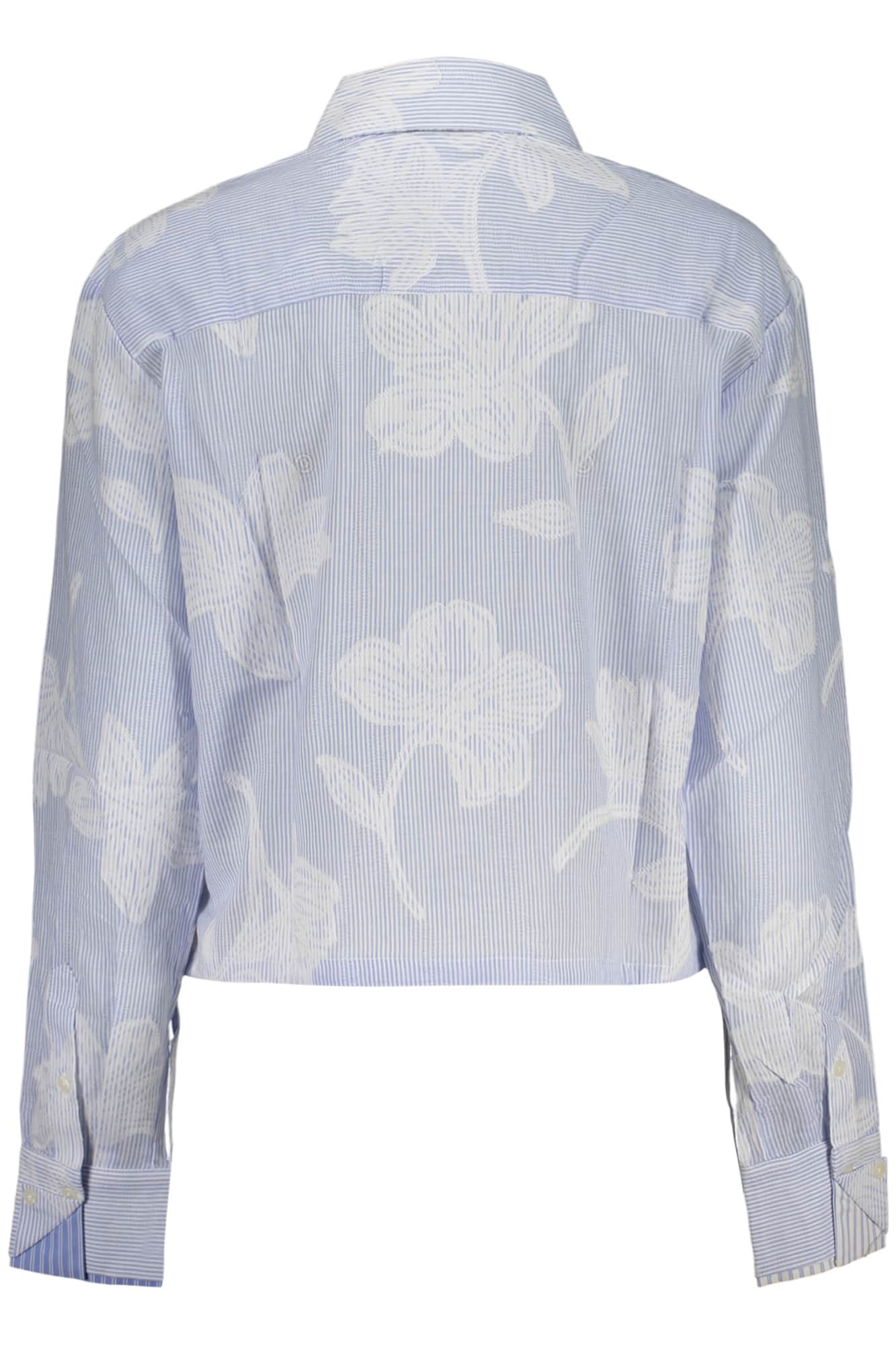 DESIGUAL WOMEN'S LONG-SLEEVED SHIRT, BLUE