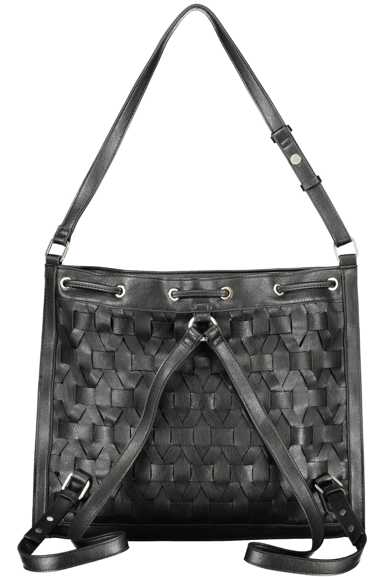 DESIGUAL WOMEN'S BLACK BACKPACK