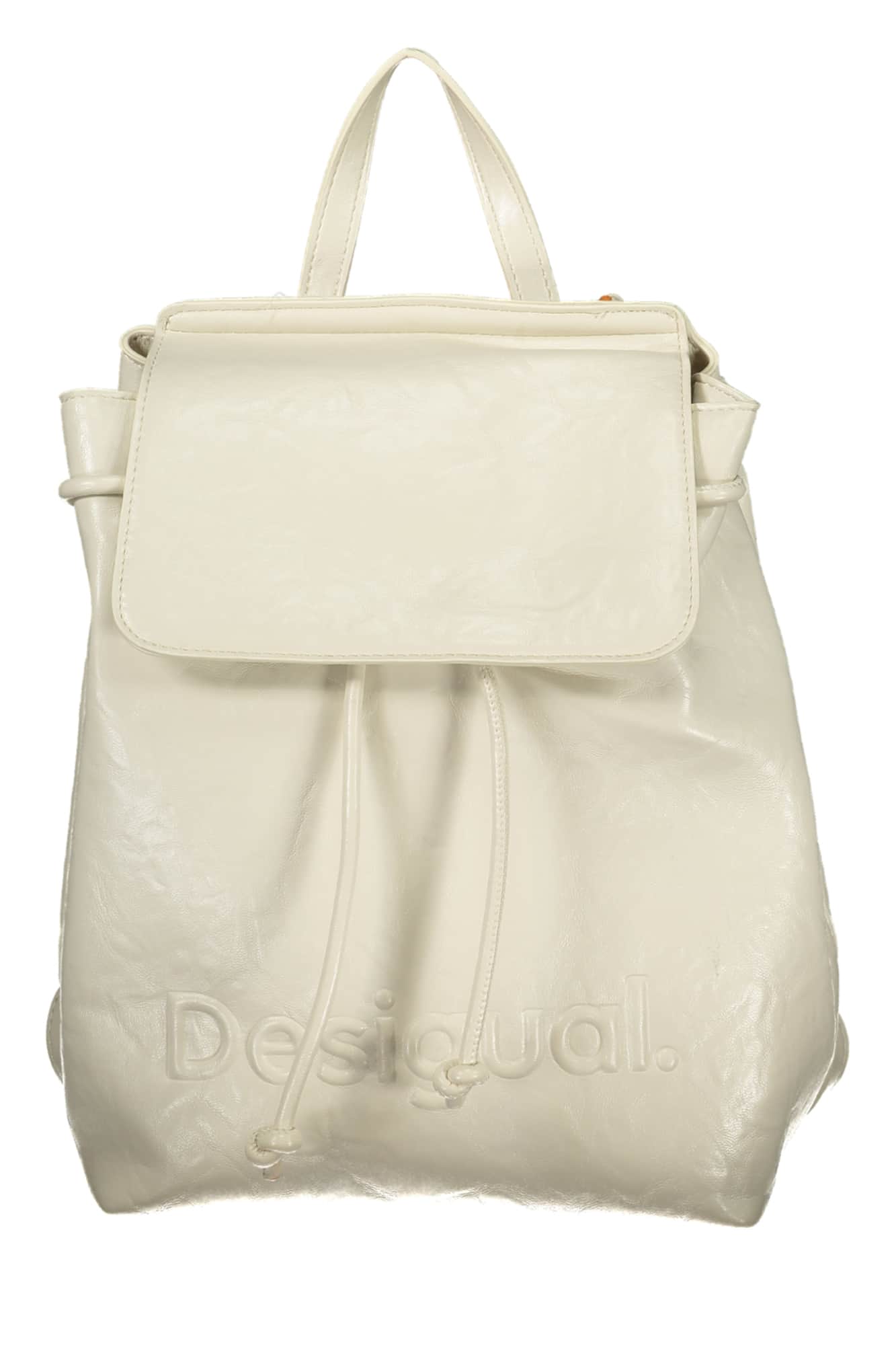 DESIGUAL WOMEN'S WHITE BACKPACK