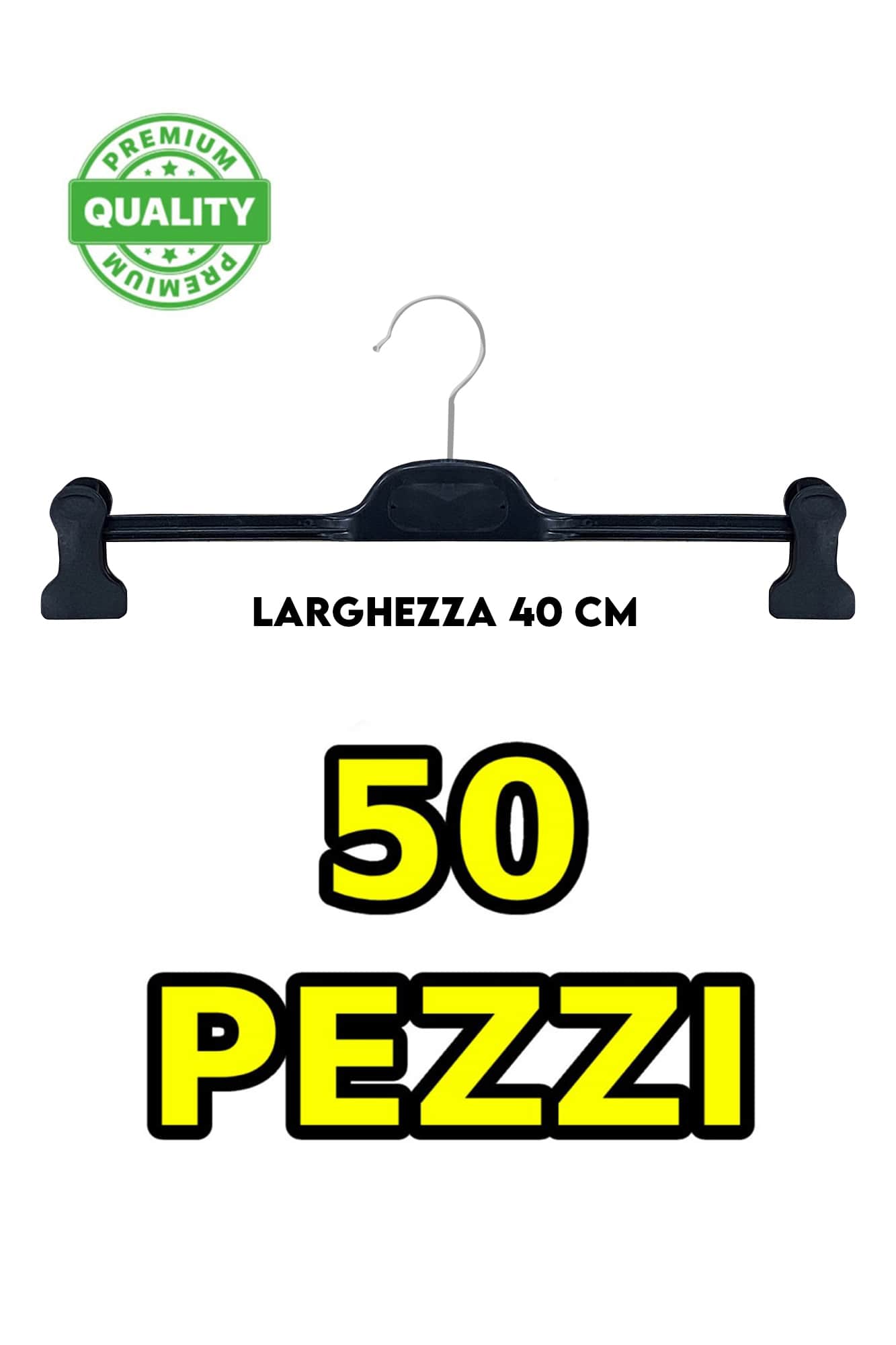 BROEK HANGERS VOOR HEREN ZWART