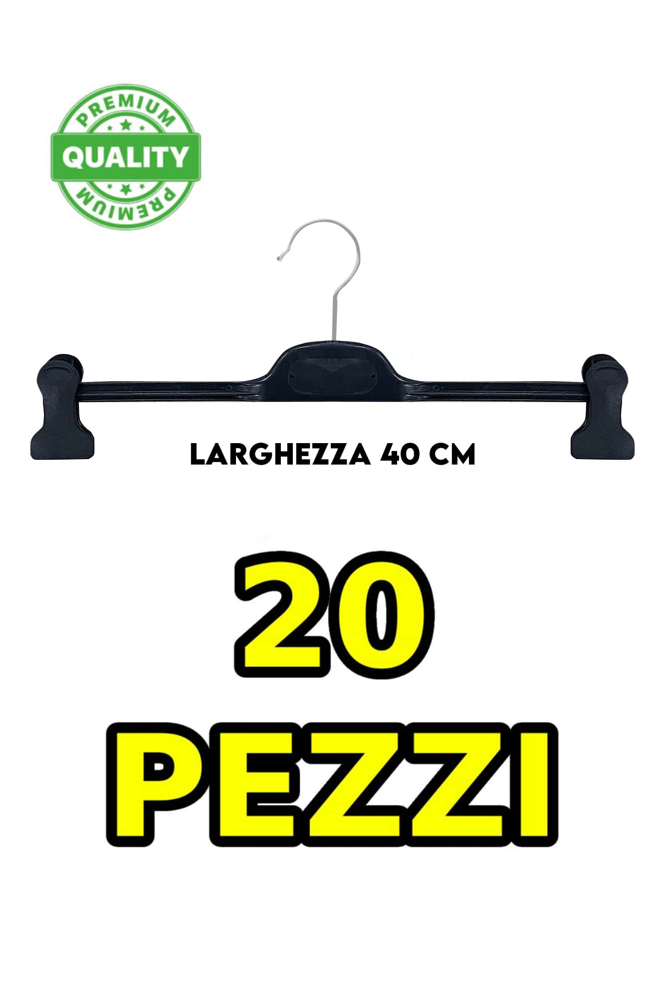 BROEK HANGERS VOOR HEREN ZWART